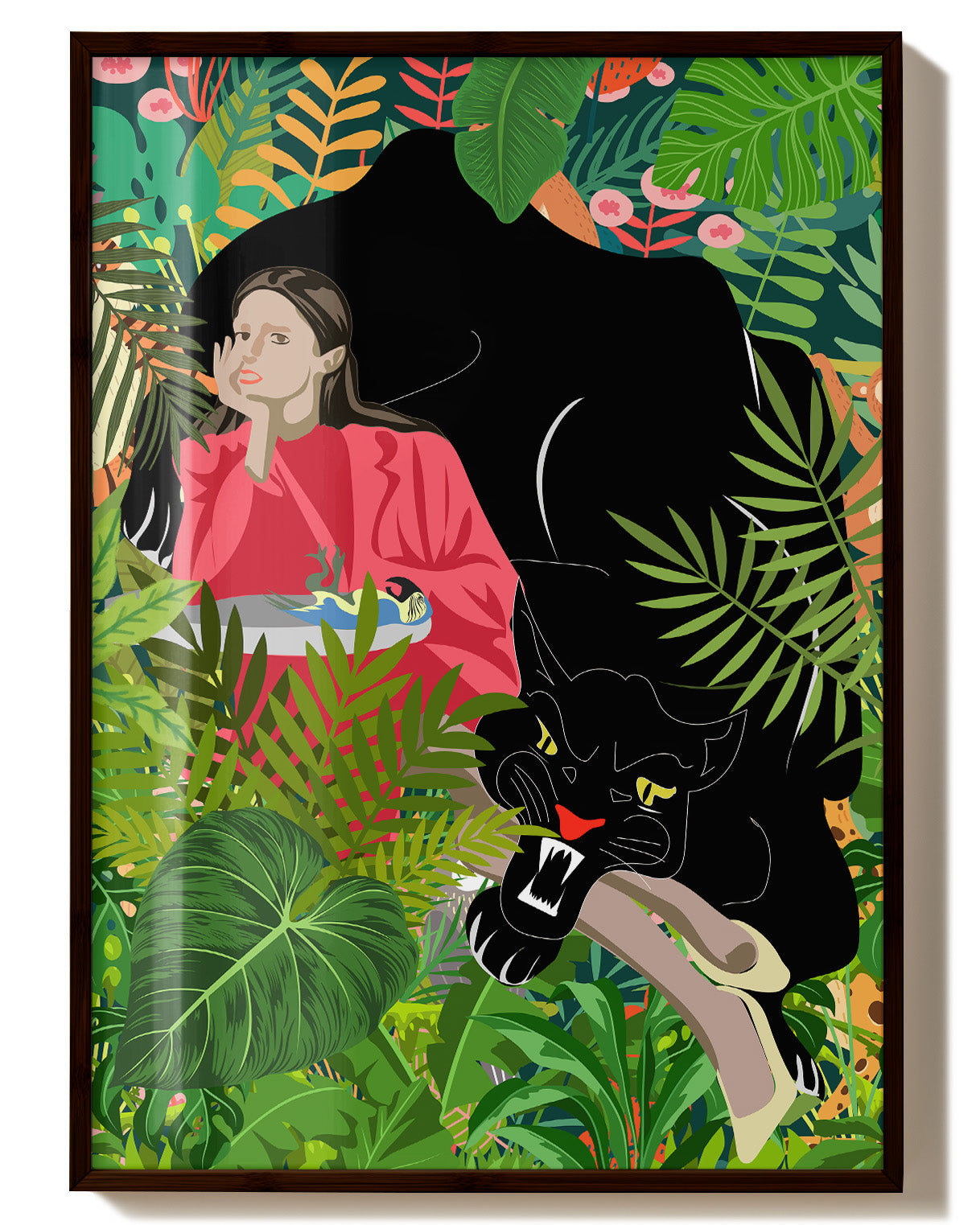 Urban Jungle Poster – Print Material Wandbild, moderne Kunst & Fine Art Print von Spawnd, handgefertigt & Made in Germany