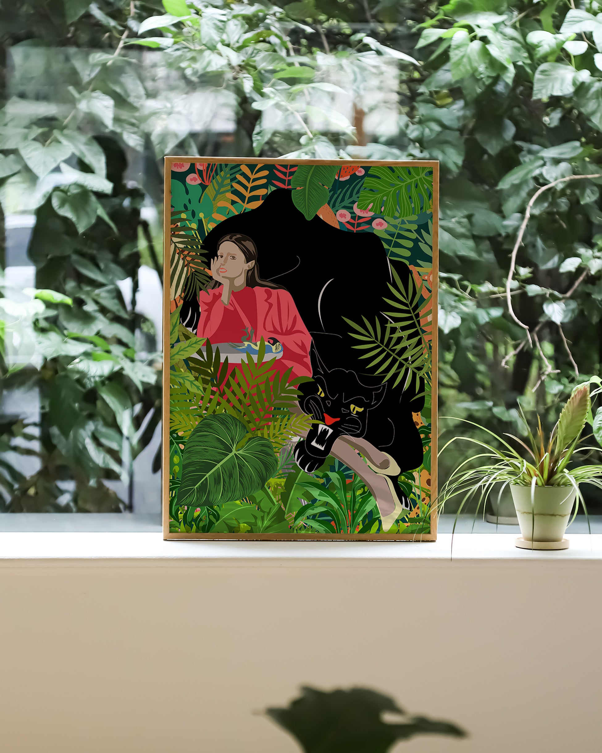 Urban Jungle Poster – Print Material Wandbild, moderne Kunst & Fine Art Print von Spawnd, handgefertigt & Made in Germany