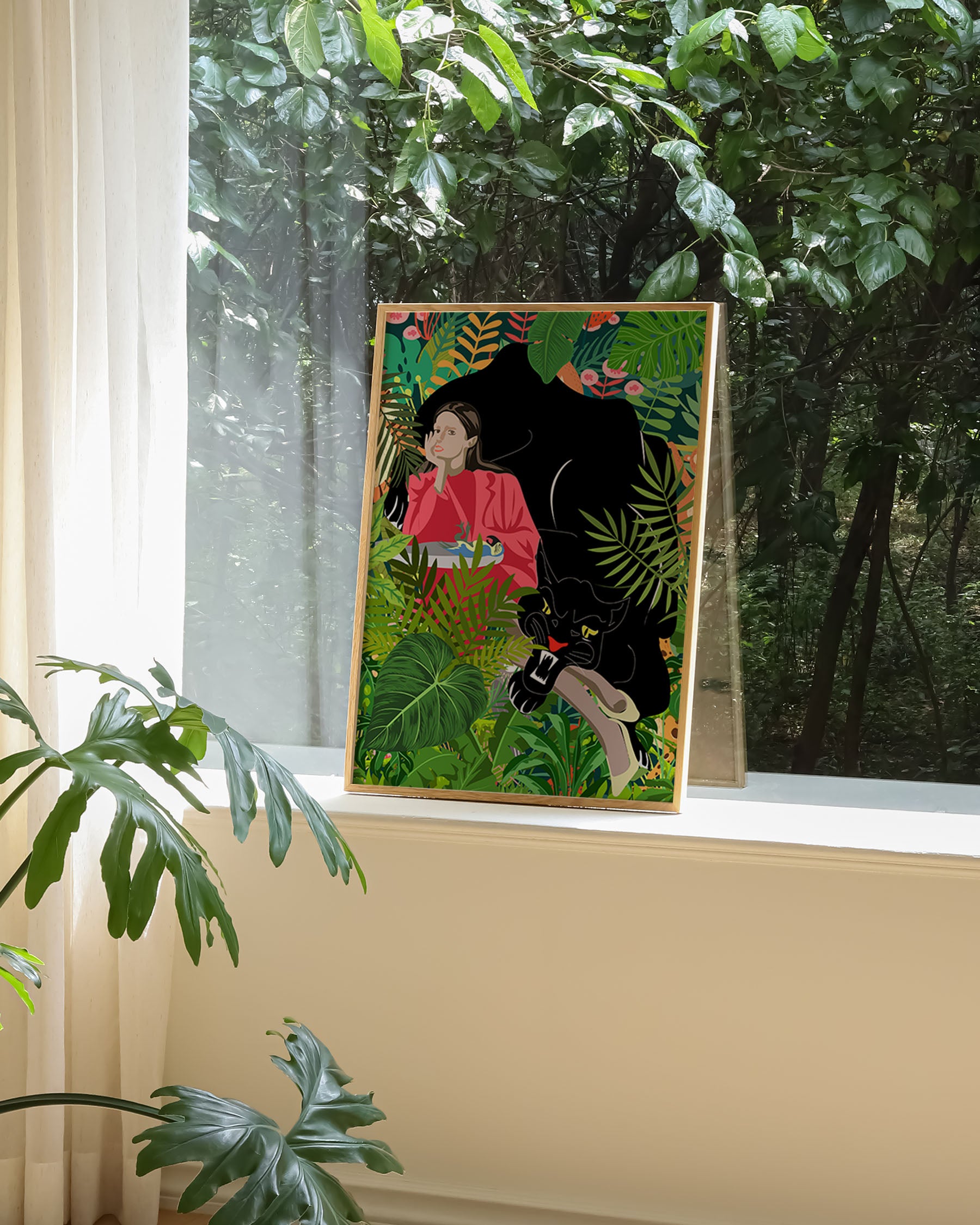 Urban Jungle Poster – Print Material Wandbild, moderne Kunst & Fine Art Print von Spawnd, handgefertigt & Made in Germany