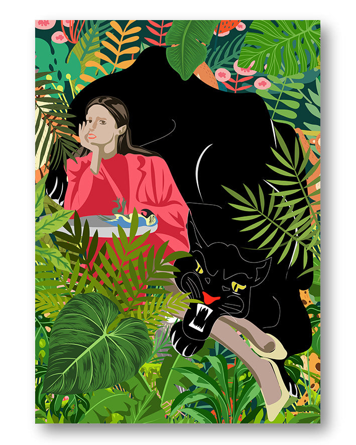 Urban Jungle Poster – Print Material Wandbild, moderne Kunst & Fine Art Print von Spawnd, handgefertigt & Made in Germany