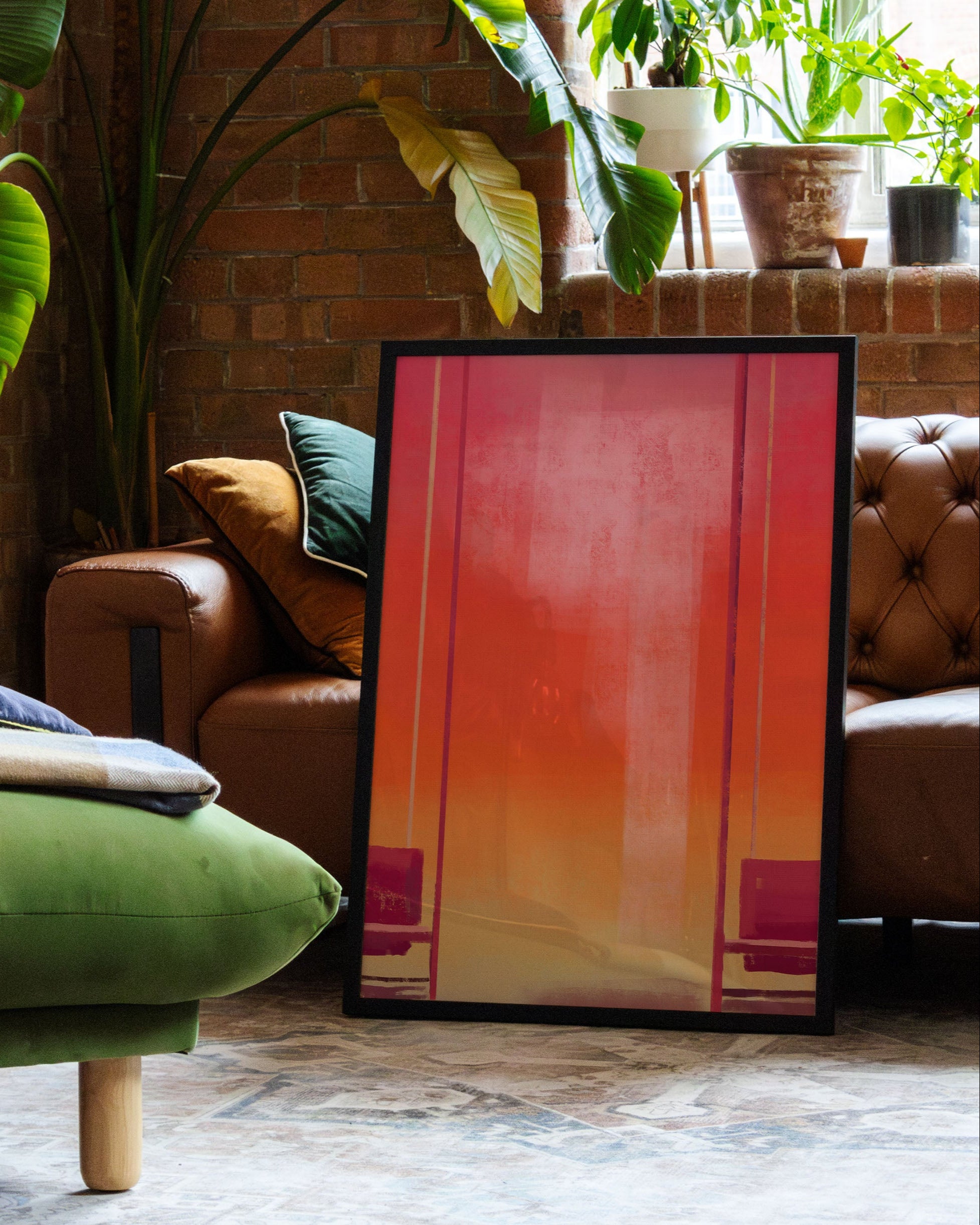 Waiting Poster – Print Material Wandbild, moderne Kunst & Fine Art Print von Spawnd, handgefertigt & Made in Germany