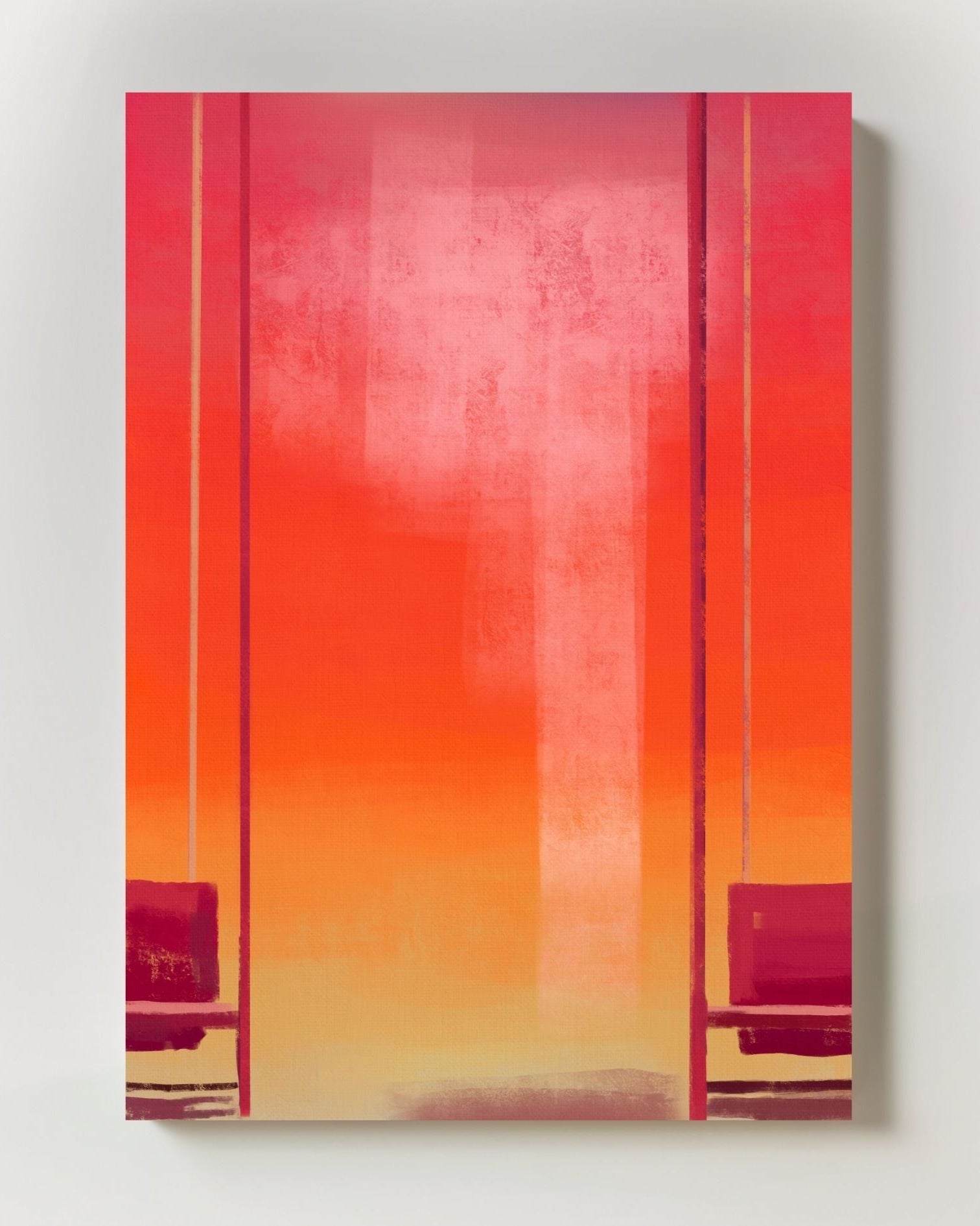 Waiting Poster – Print Material Wandbild, moderne Kunst & Fine Art Print von Spawnd, handgefertigt & Made in Germany