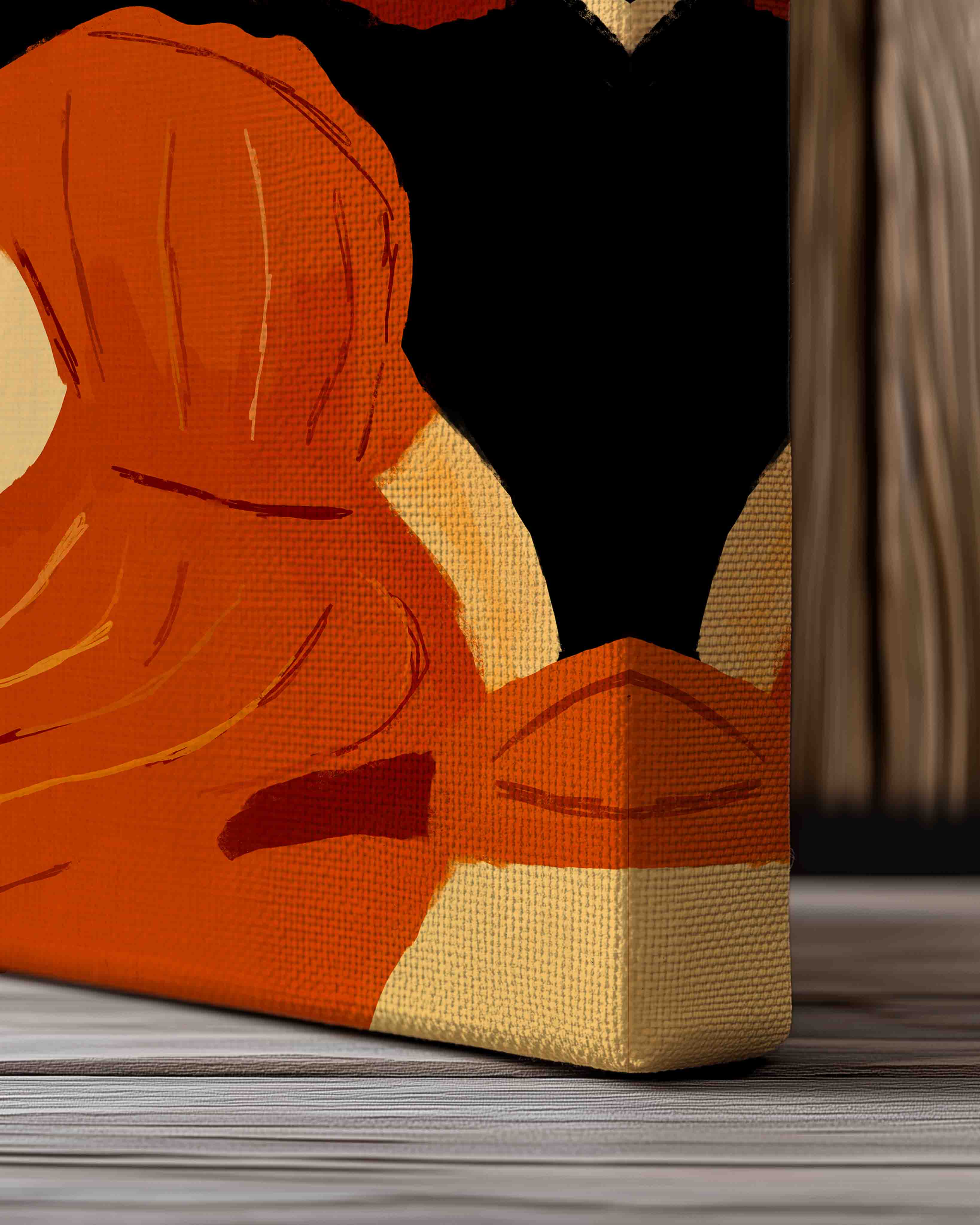 Warm between Walls Poster – Print Material Wandbild, moderne Kunst & Fine Art Print von Spawnd, handgefertigt & Made in Germany