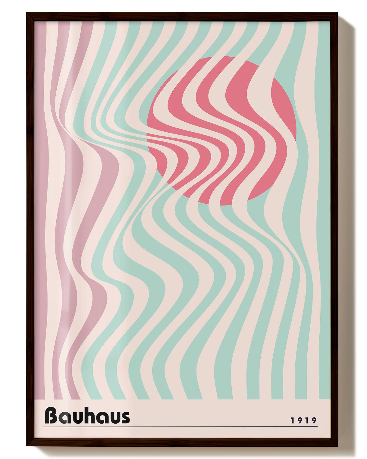 Waves of 1919 Poster – Print Material Wandbild, moderne Kunst & Fine Art Print von Spawnd, handgefertigt & Made in Germany