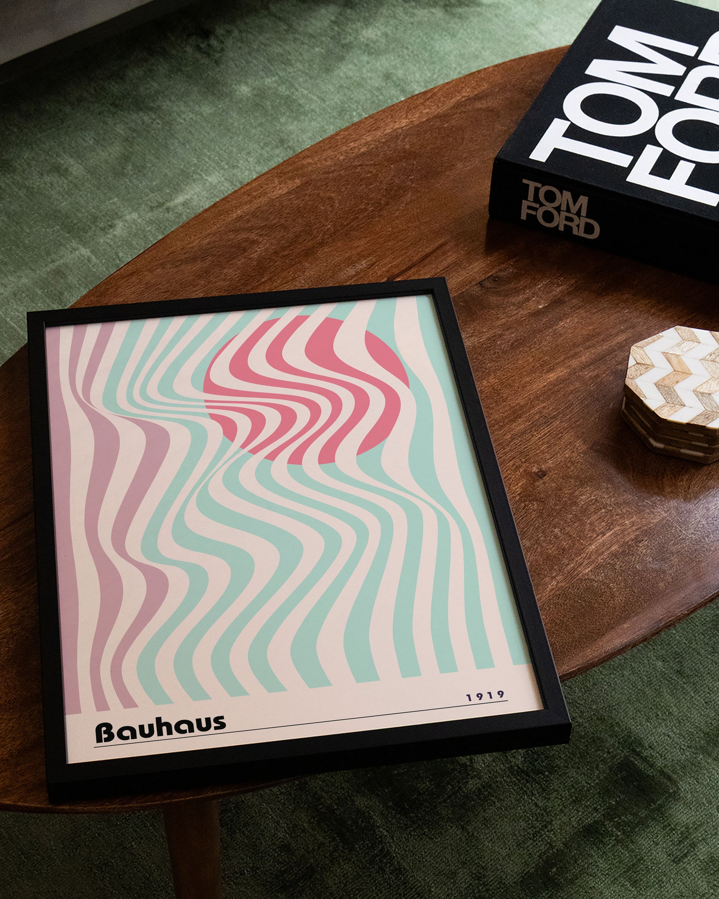 Waves of 1919 Poster – Print Material Wandbild, moderne Kunst & Fine Art Print von Spawnd, handgefertigt & Made in Germany
