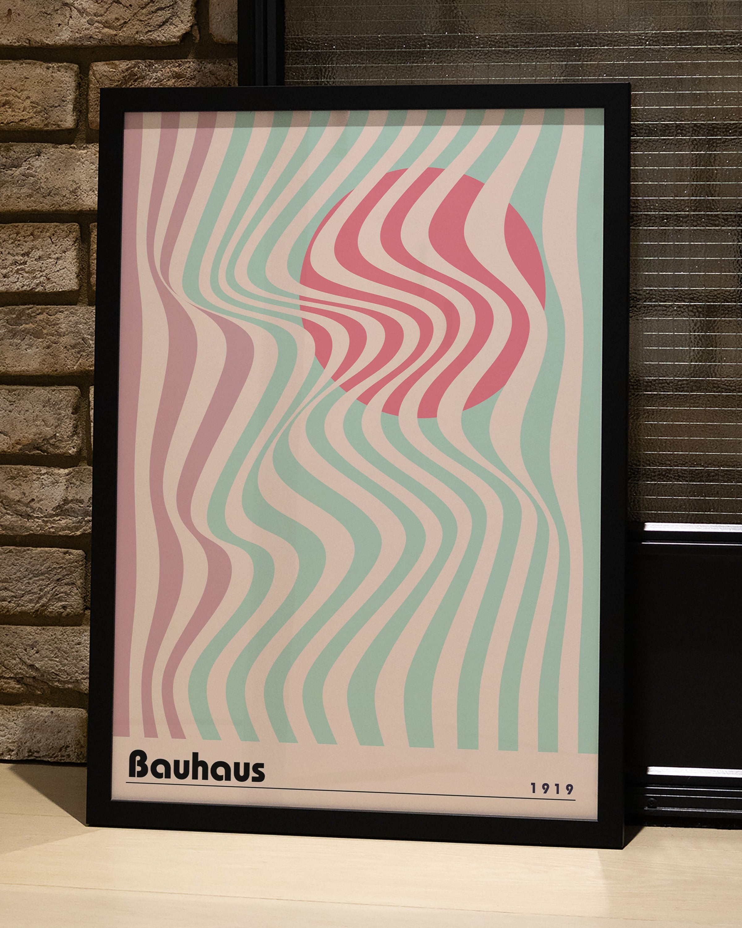 Waves of 1919 Poster – Print Material Wandbild, moderne Kunst & Fine Art Print von Spawnd, handgefertigt & Made in Germany