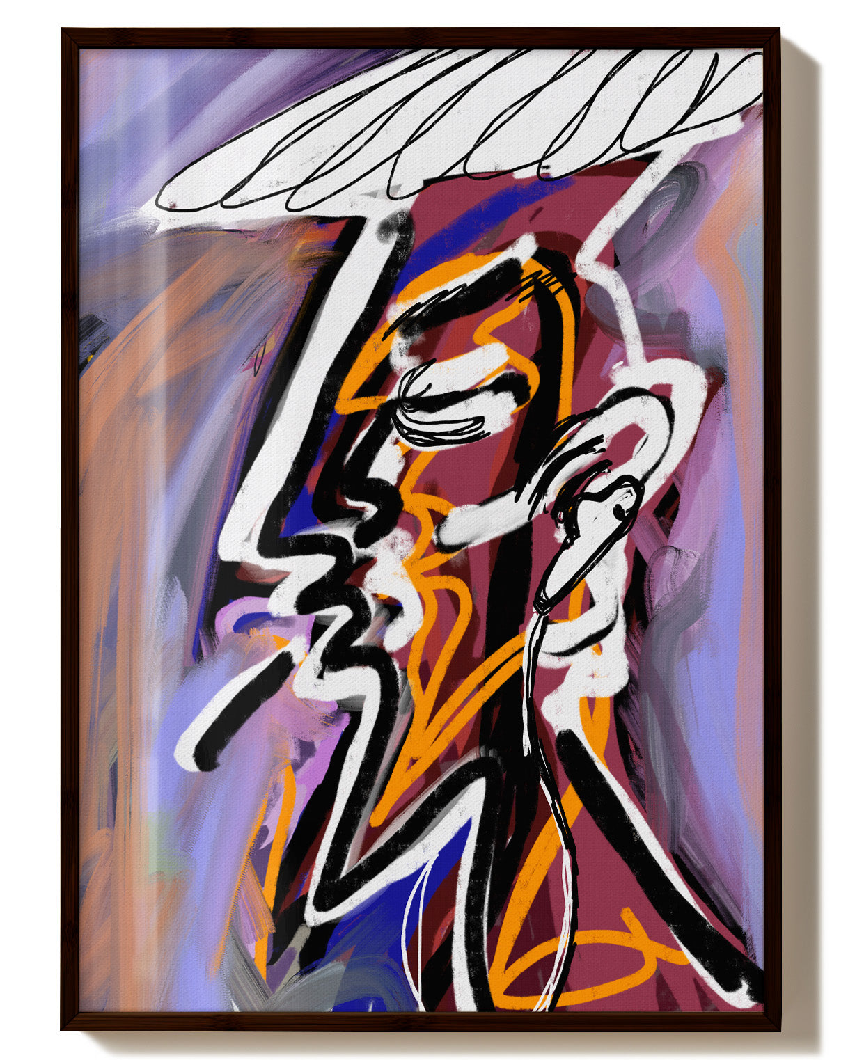 Way to School Poster – Print Material Wandbild, moderne Kunst & Fine Art Print von Spawnd, handgefertigt & Made in Germany