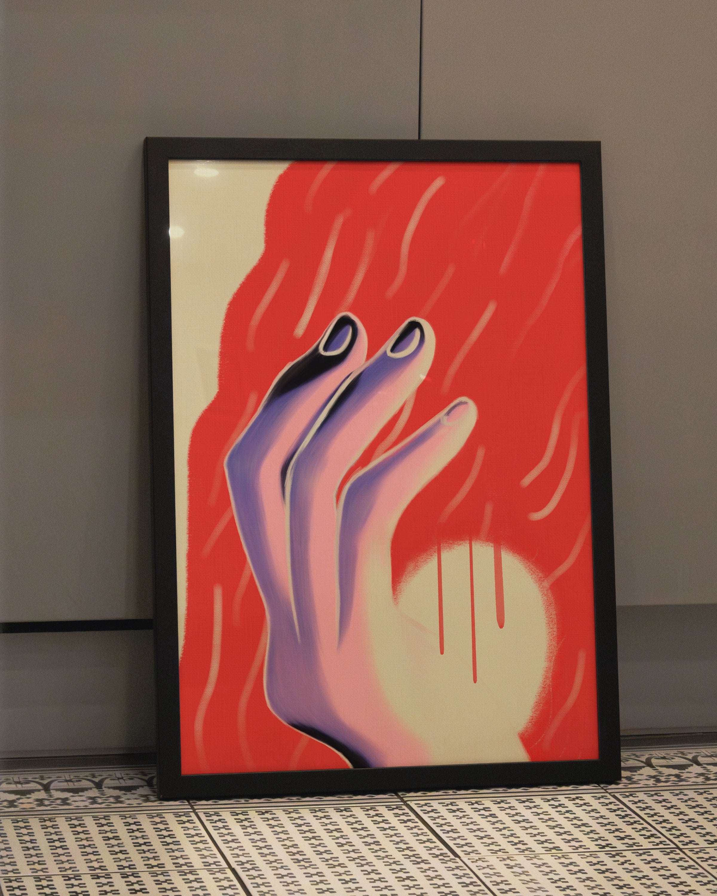 Who brings the Light? Poster – Print Material Wandbild, moderne Kunst & Fine Art Print von Spawnd, handgefertigt & Made in Germany