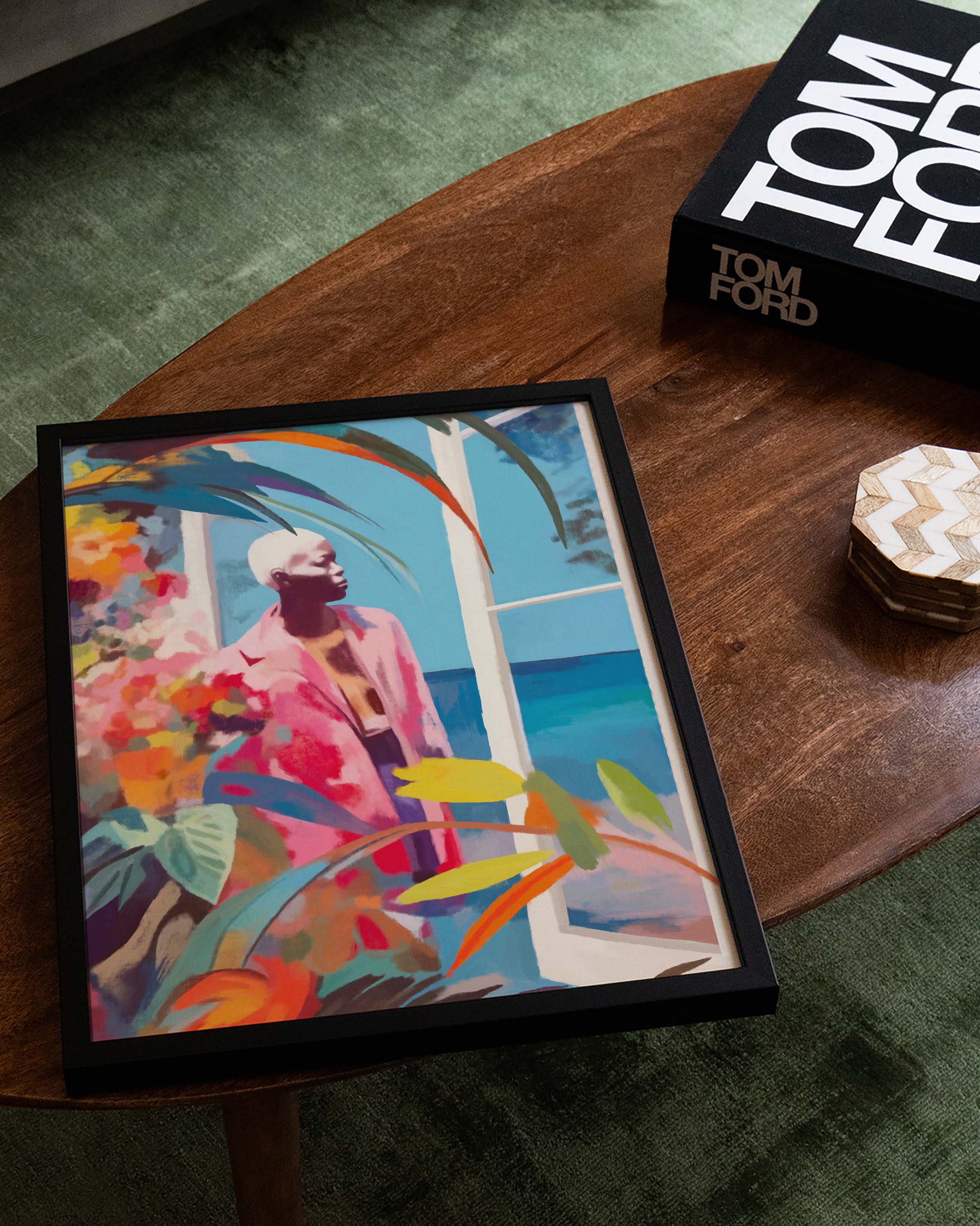 Wintergarden Poster – Print Material Wandbild, moderne Kunst & Fine Art Print von Spawnd, handgefertigt & Made in Germany