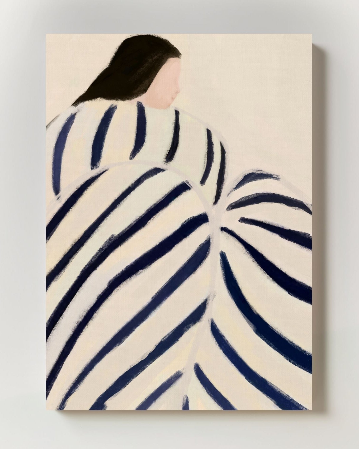 Wrapped in Quiet Poster – Print Material Wandbild, moderne Kunst & Fine Art Print von Spawnd, handgefertigt & Made in Germany