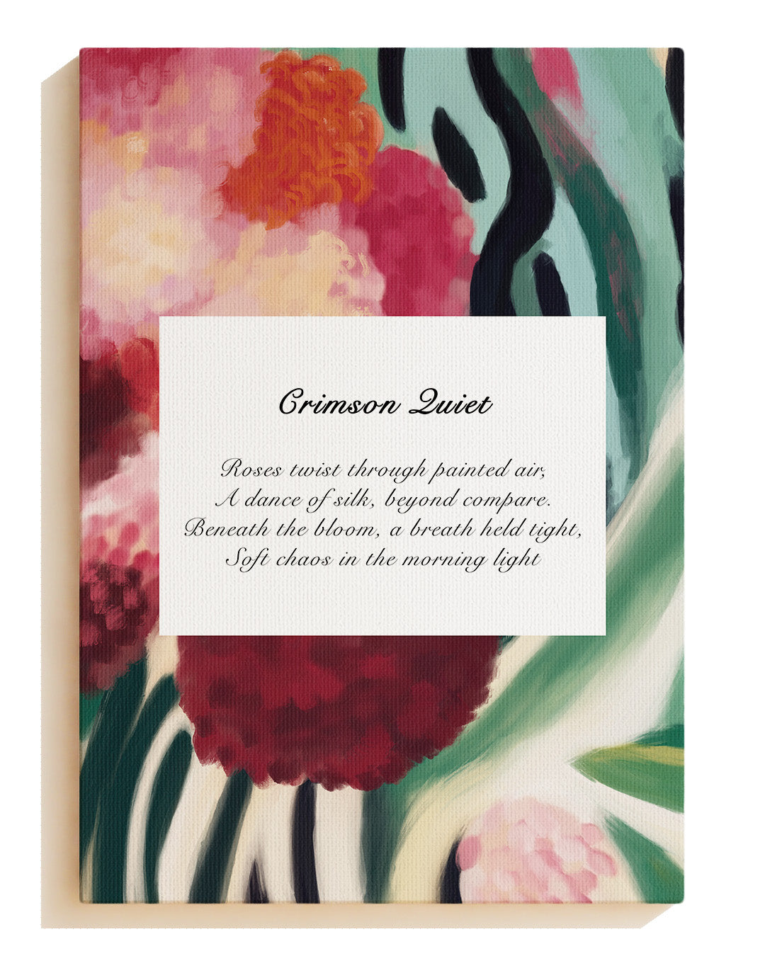 Crimson Quiet - Canvas