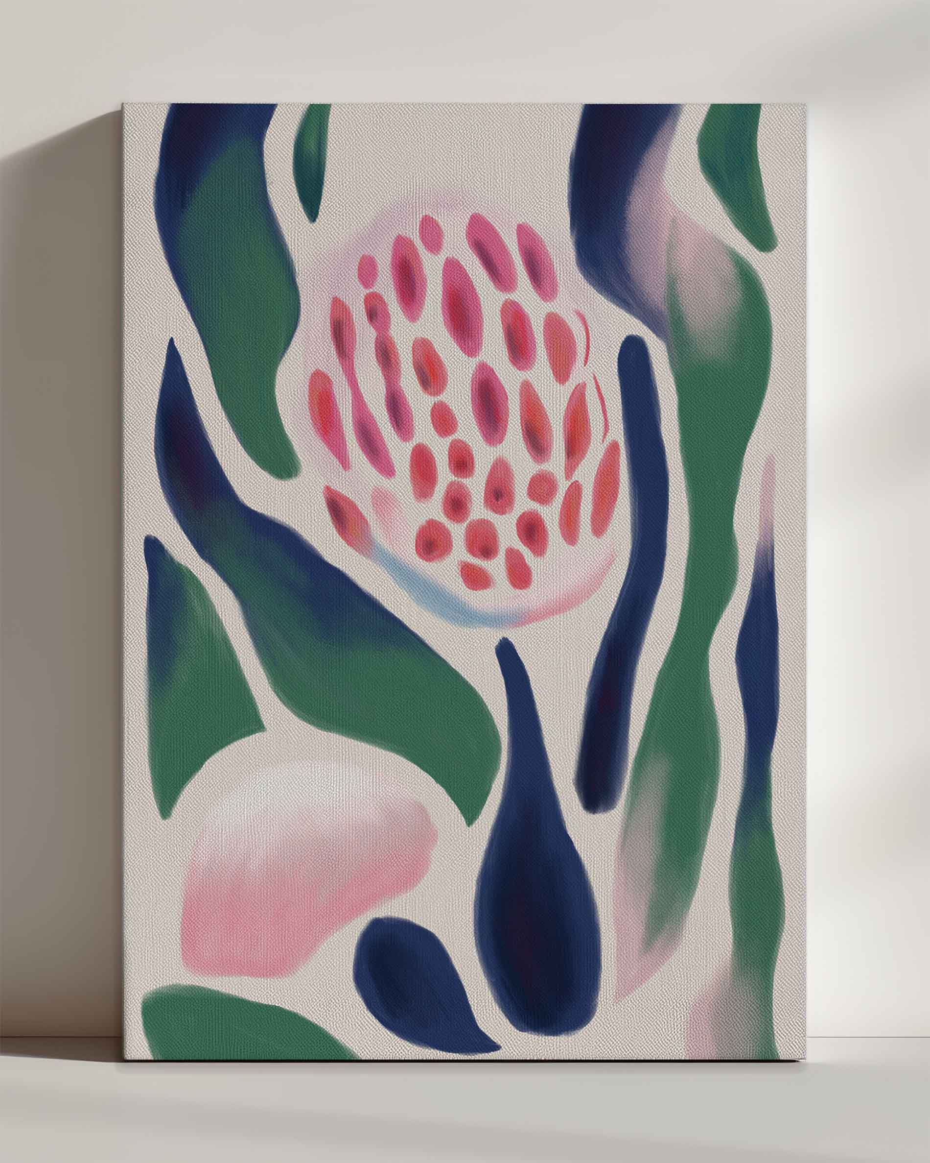 Éclosion Abstraite - Canvas