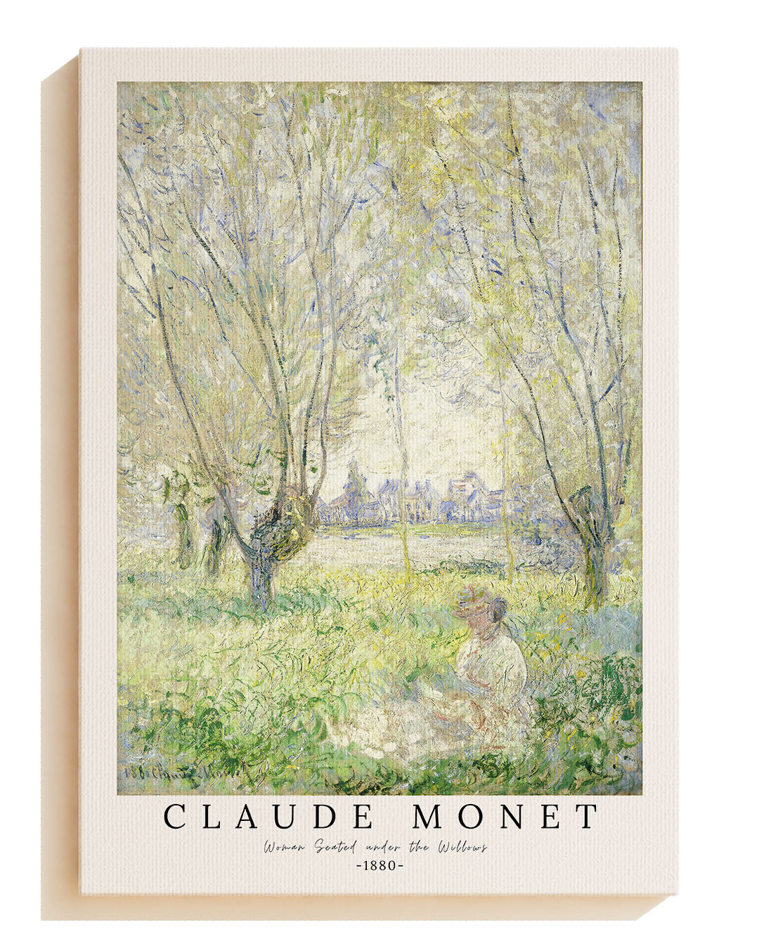 Woman Seated under the Willows - Canvas