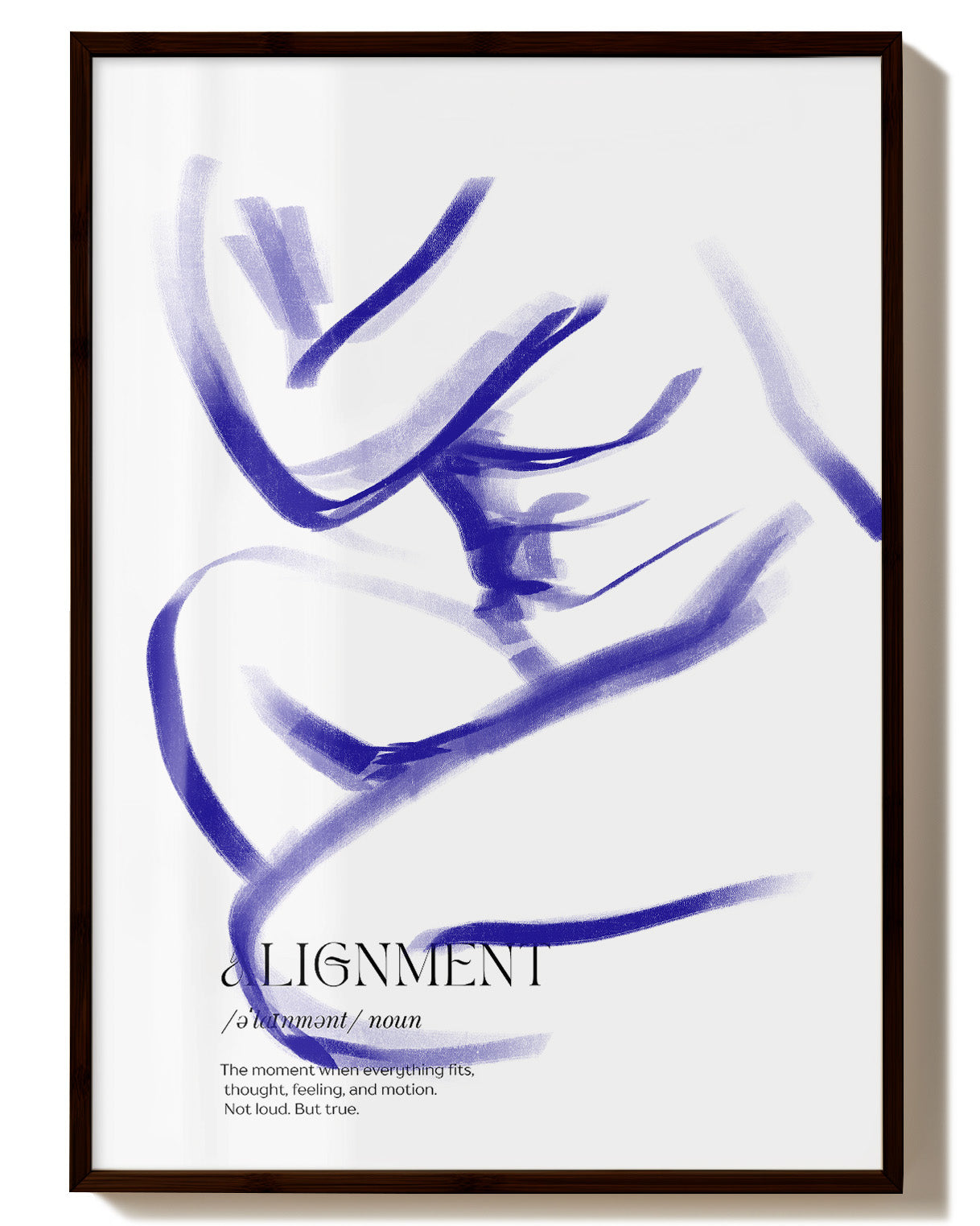 Alignment Poster – Print Material Wandbild, moderne Kunst & Fine Art Print von Spawnd, handgefertigt & Made in Germany