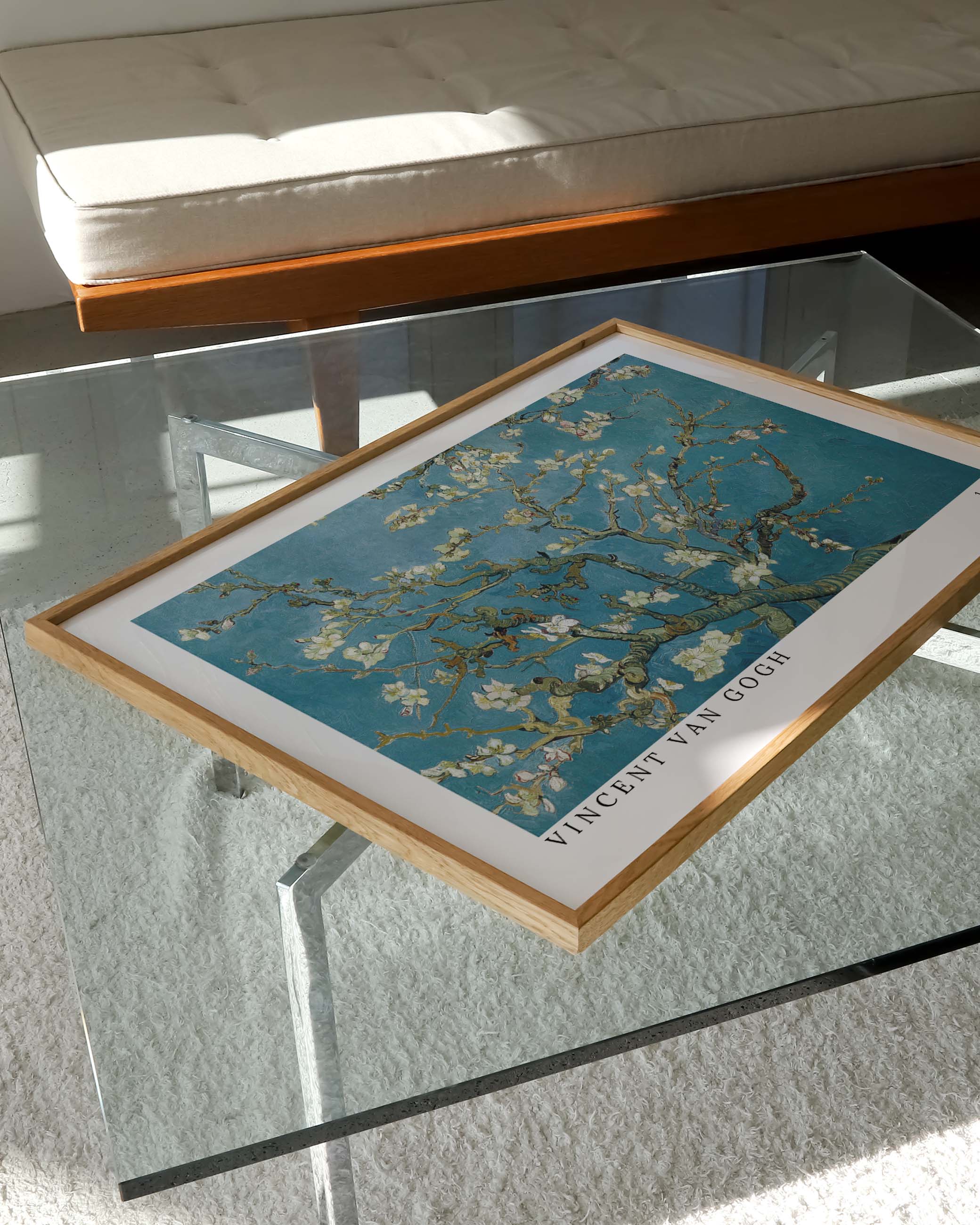 Almond Blossom Poster – Print Material Wandbild, moderne Kunst & Fine Art Print von Spawnd, handgefertigt & Made in Germany