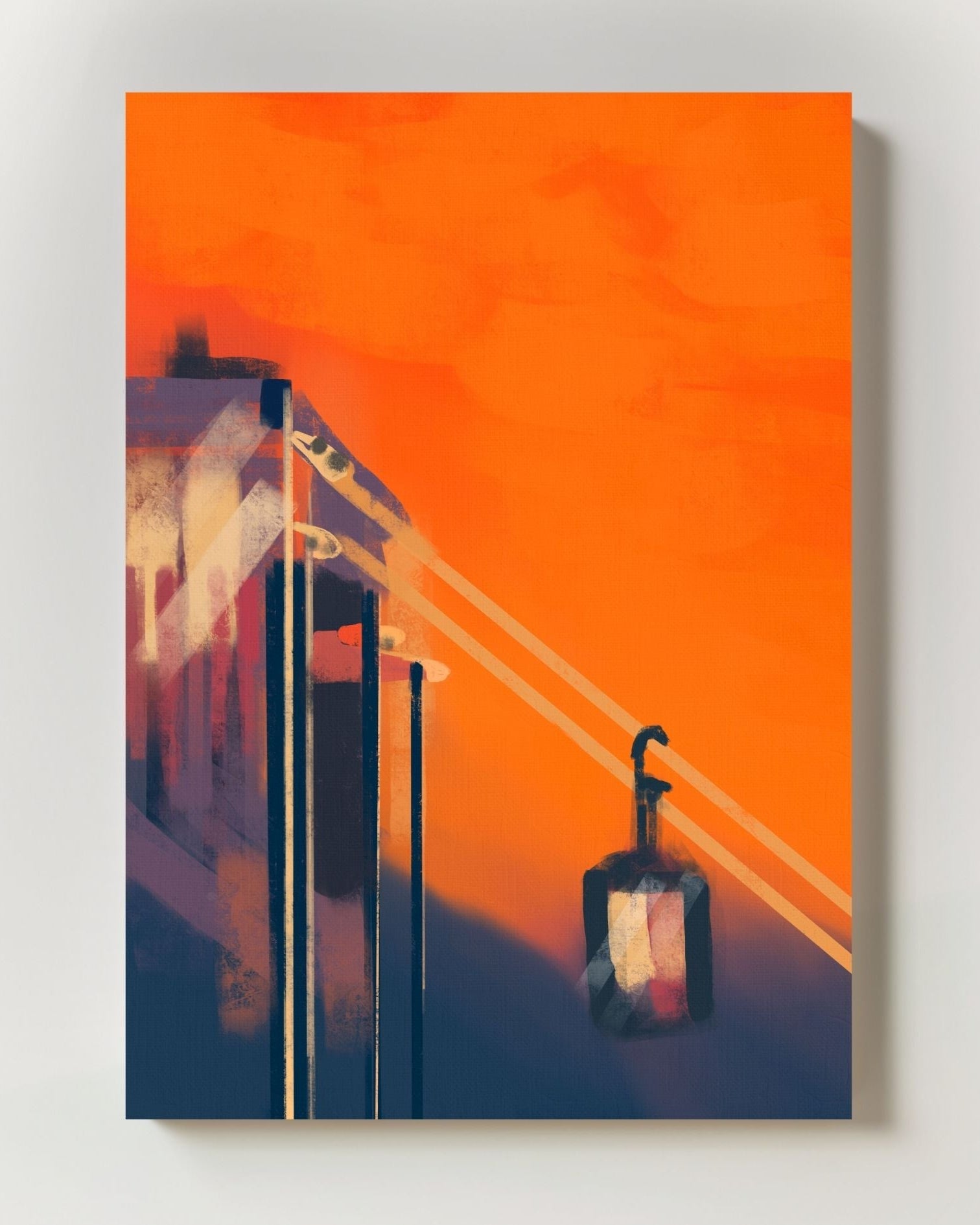 Alps Poster – Print Material Wandbild, moderne Kunst & Fine Art Print von Spawnd, handgefertigt & Made in Germany