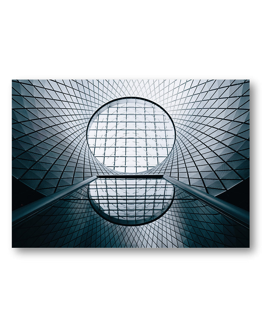 Architectural Illusion Poster – Print Material Wandbild, moderne Kunst & Fine Art Print von Spawnd, handgefertigt & Made in Germany