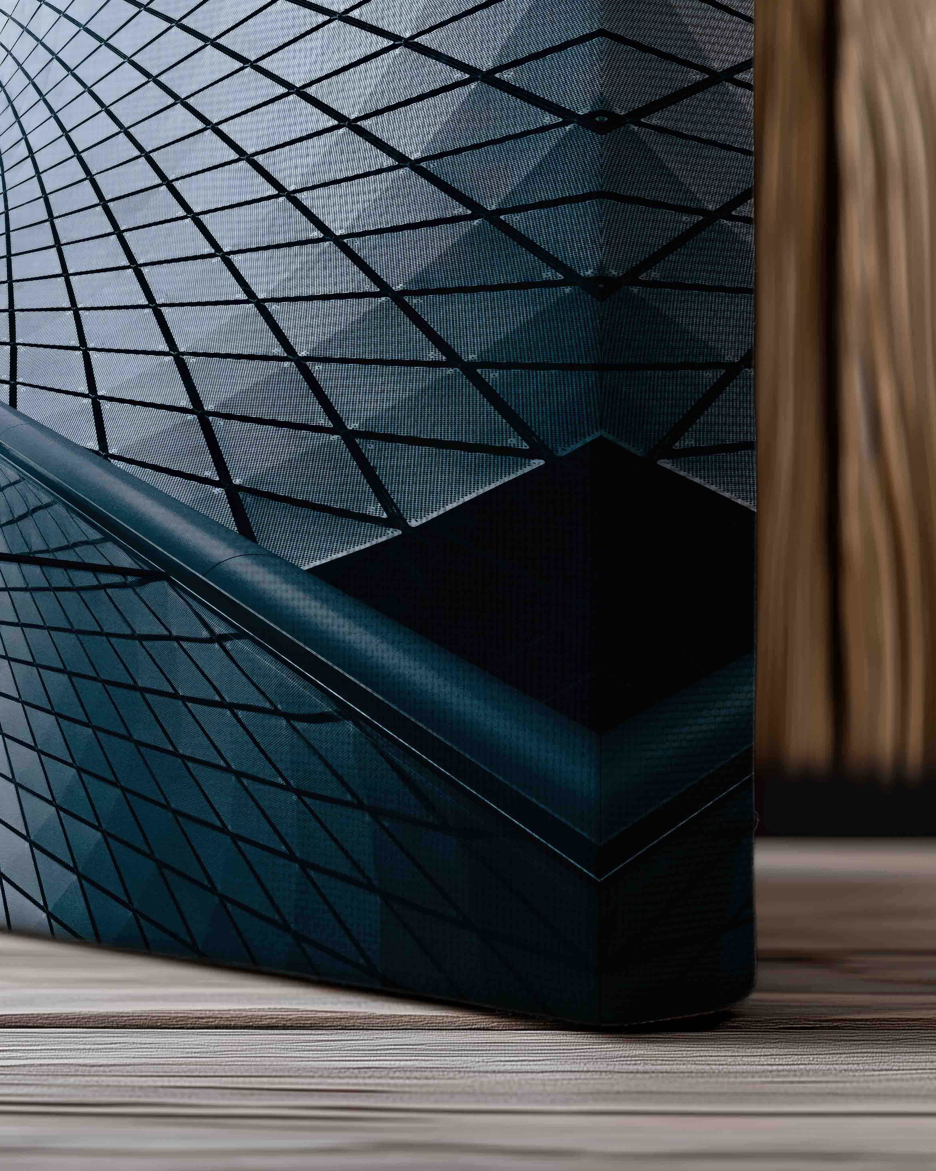 Architectural Illusion Poster – Print Material Wandbild, moderne Kunst & Fine Art Print von Spawnd, handgefertigt & Made in Germany