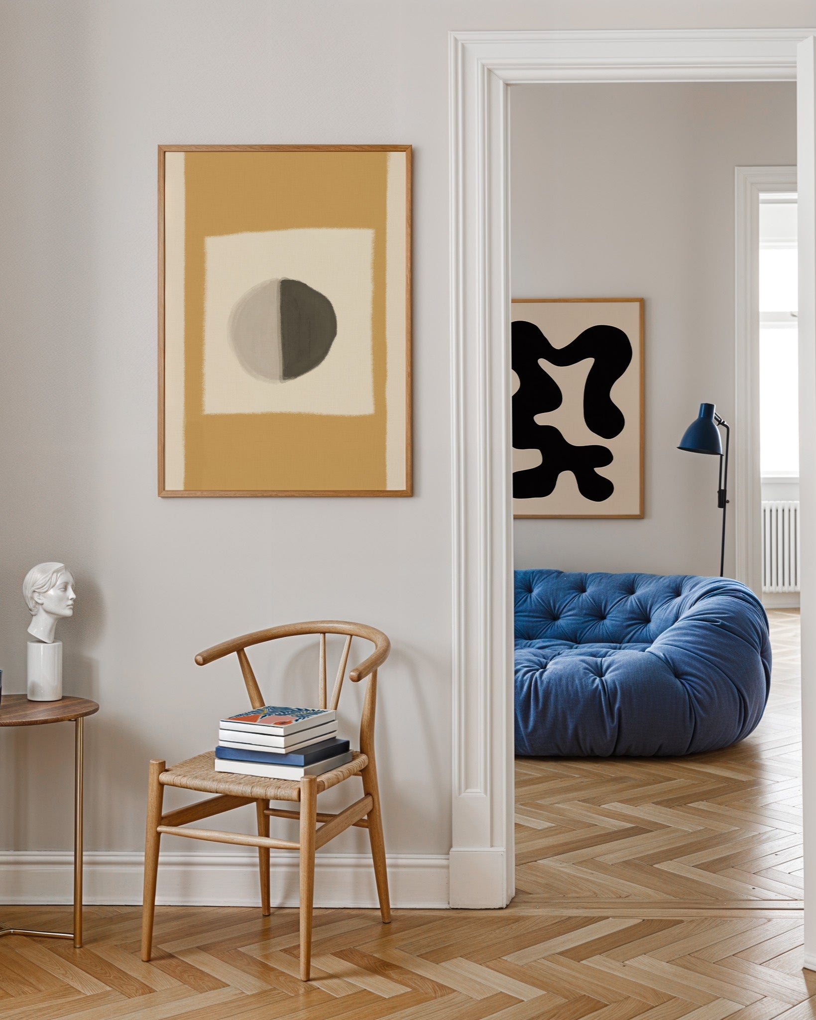 Balanserad Poster – Print Material Wandbild, moderne Kunst & Fine Art Print von Spawnd, handgefertigt & Made in Germany