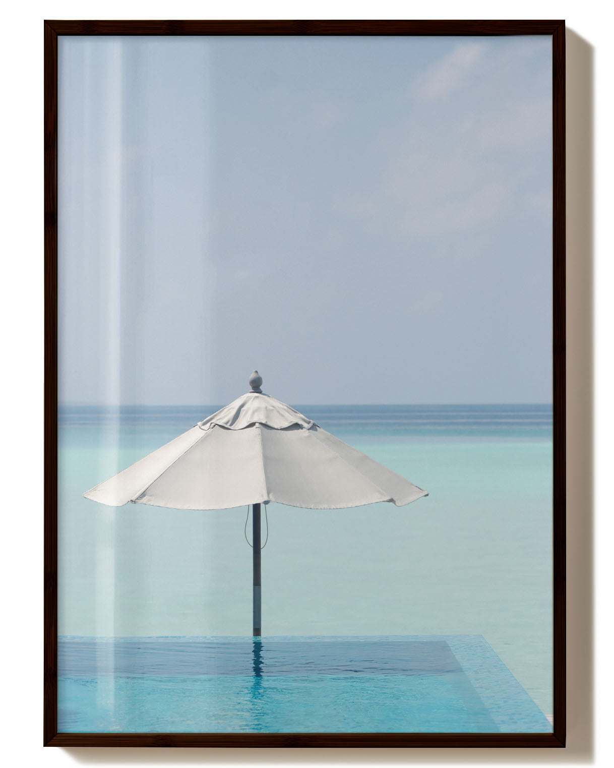 Beach Poster – Print Material Wandbild, moderne Kunst & Fine Art Print von Spawnd, handgefertigt & Made in Germany