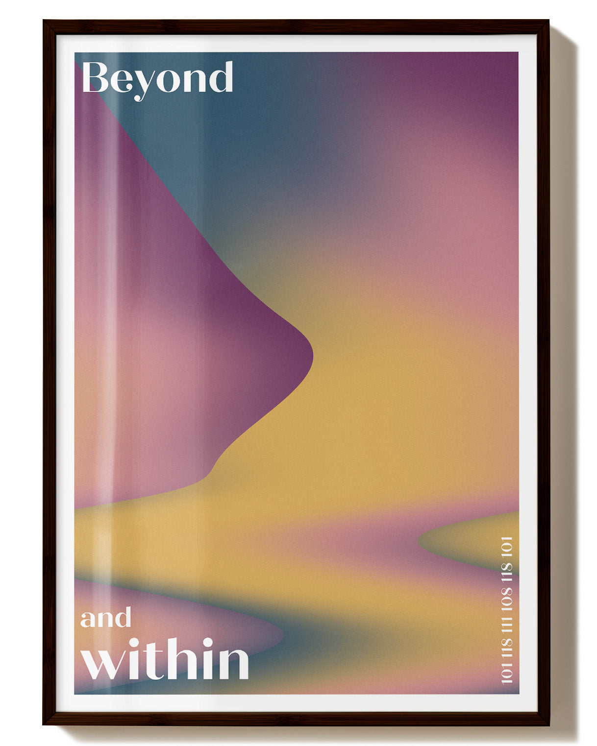 Beyond and Within Poster – Print Material Wandbild, moderne Kunst & Fine Art Print von Spawnd, handgefertigt & Made in Germany