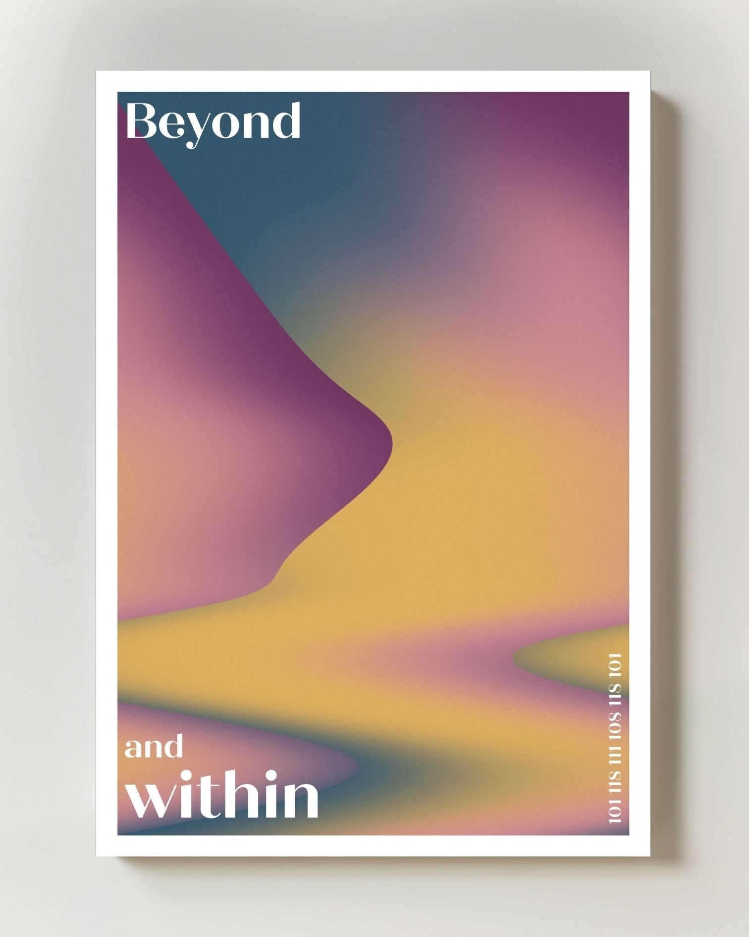 Beyond and Within Poster – Print Material Wandbild, moderne Kunst & Fine Art Print von Spawnd, handgefertigt & Made in Germany