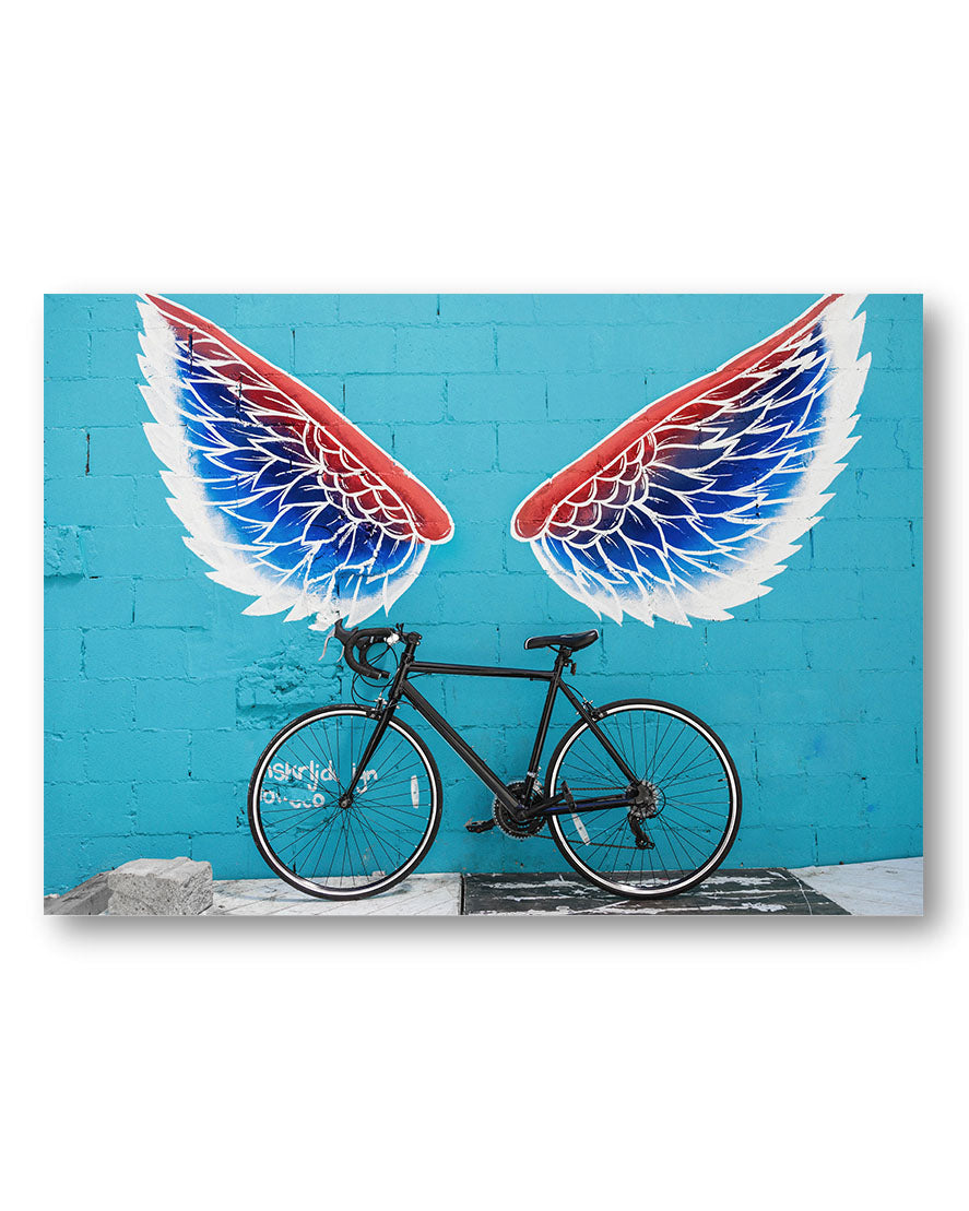 Bicycle Poster – Print Material Wandbild, moderne Kunst & Fine Art Print von Spawnd, handgefertigt & Made in Germany