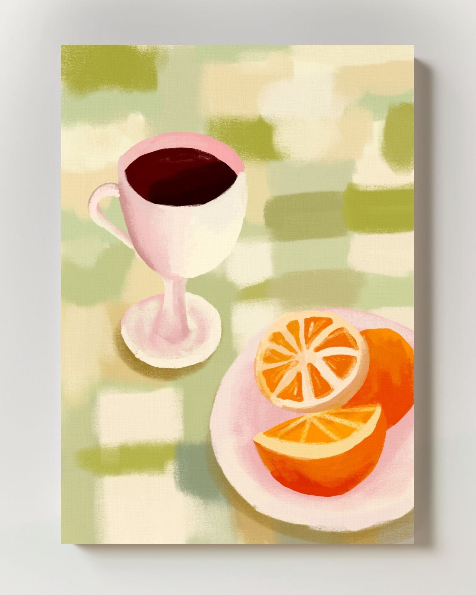 Breakfast Poster – Print Material Wandbild, moderne Kunst & Fine Art Print von Spawnd, handgefertigt & Made in Germany