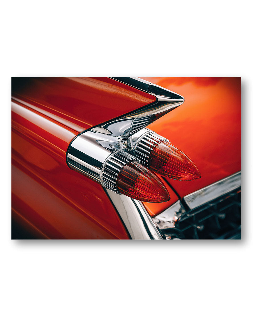 Bullet Tail Lights Poster – Print Material Wandbild, moderne Kunst & Fine Art Print von Spawnd, handgefertigt & Made in Germany