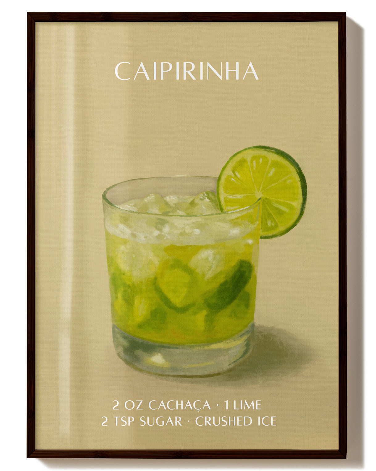 CAIPIRINHA Poster – Print Material Wandbild, moderne Kunst & Fine Art Print von Spawnd, handgefertigt & Made in Germany