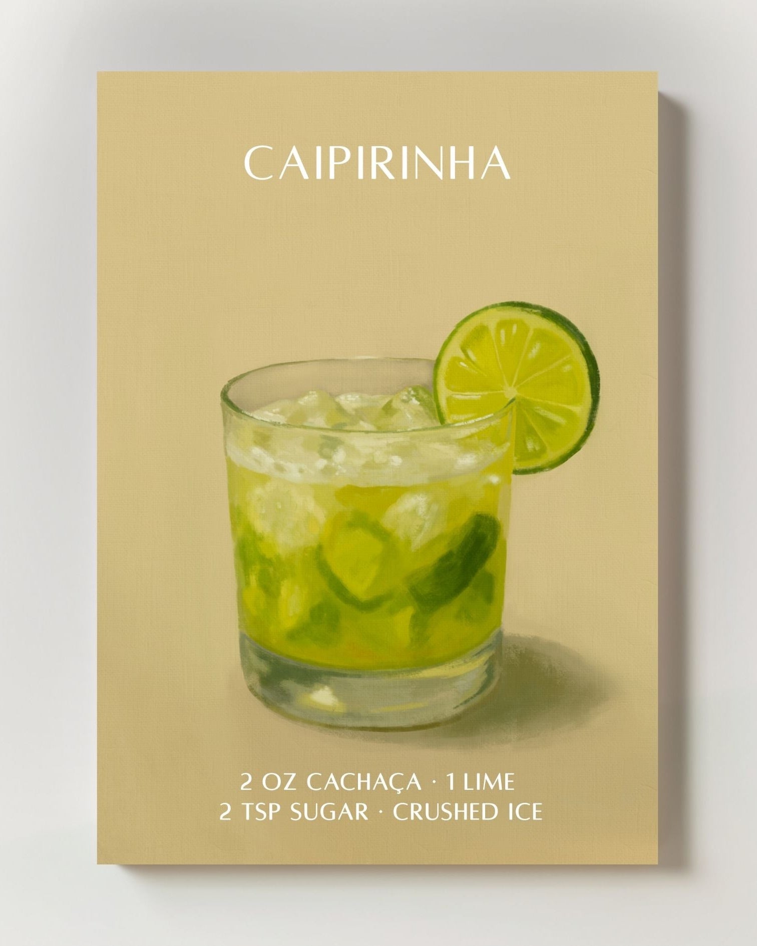 CAIPIRINHA Poster – Print Material Wandbild, moderne Kunst & Fine Art Print von Spawnd, handgefertigt & Made in Germany