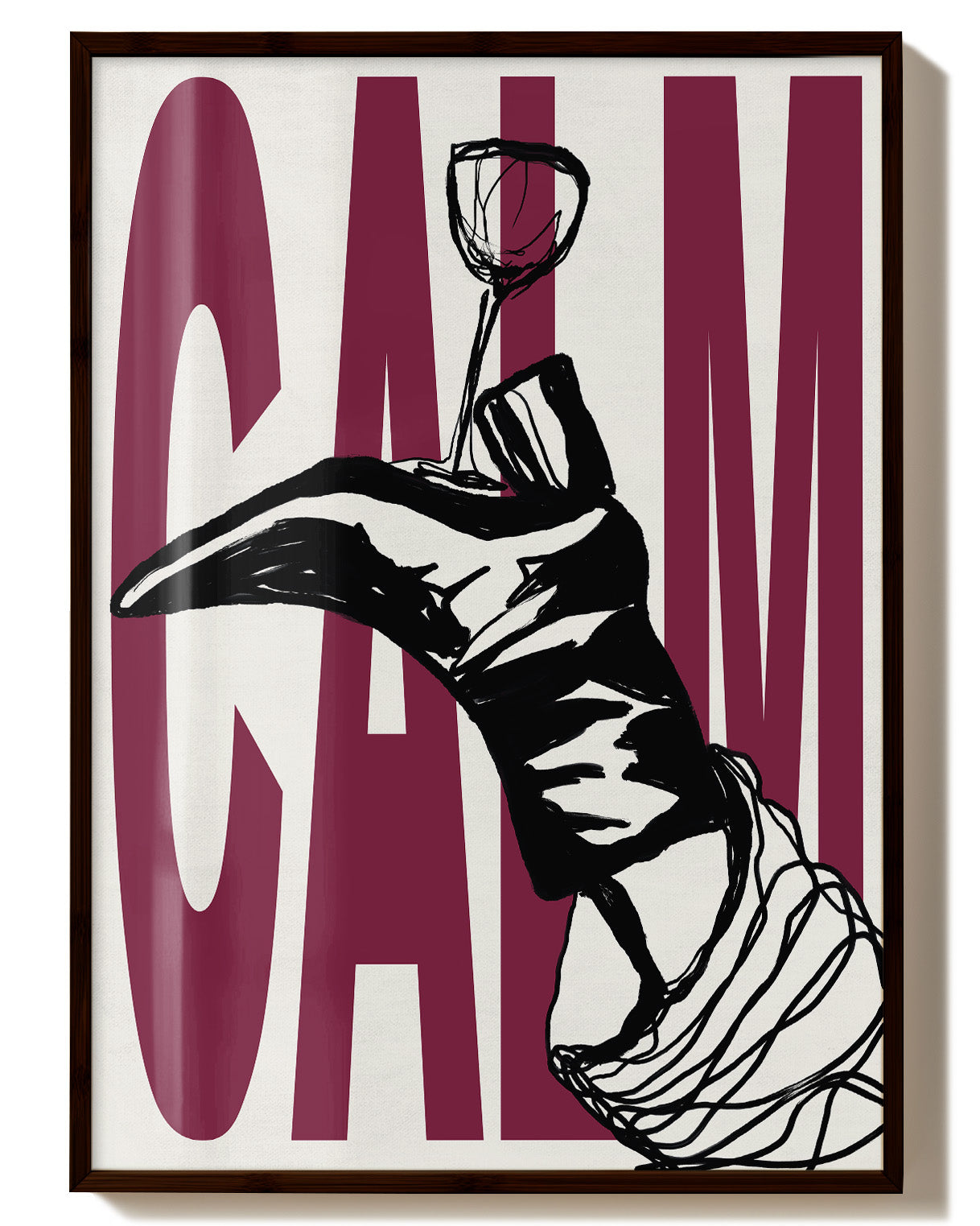 Calm Poster – Print Material Wandbild, moderne Kunst & Fine Art Print von Spawnd, handgefertigt & Made in Germany