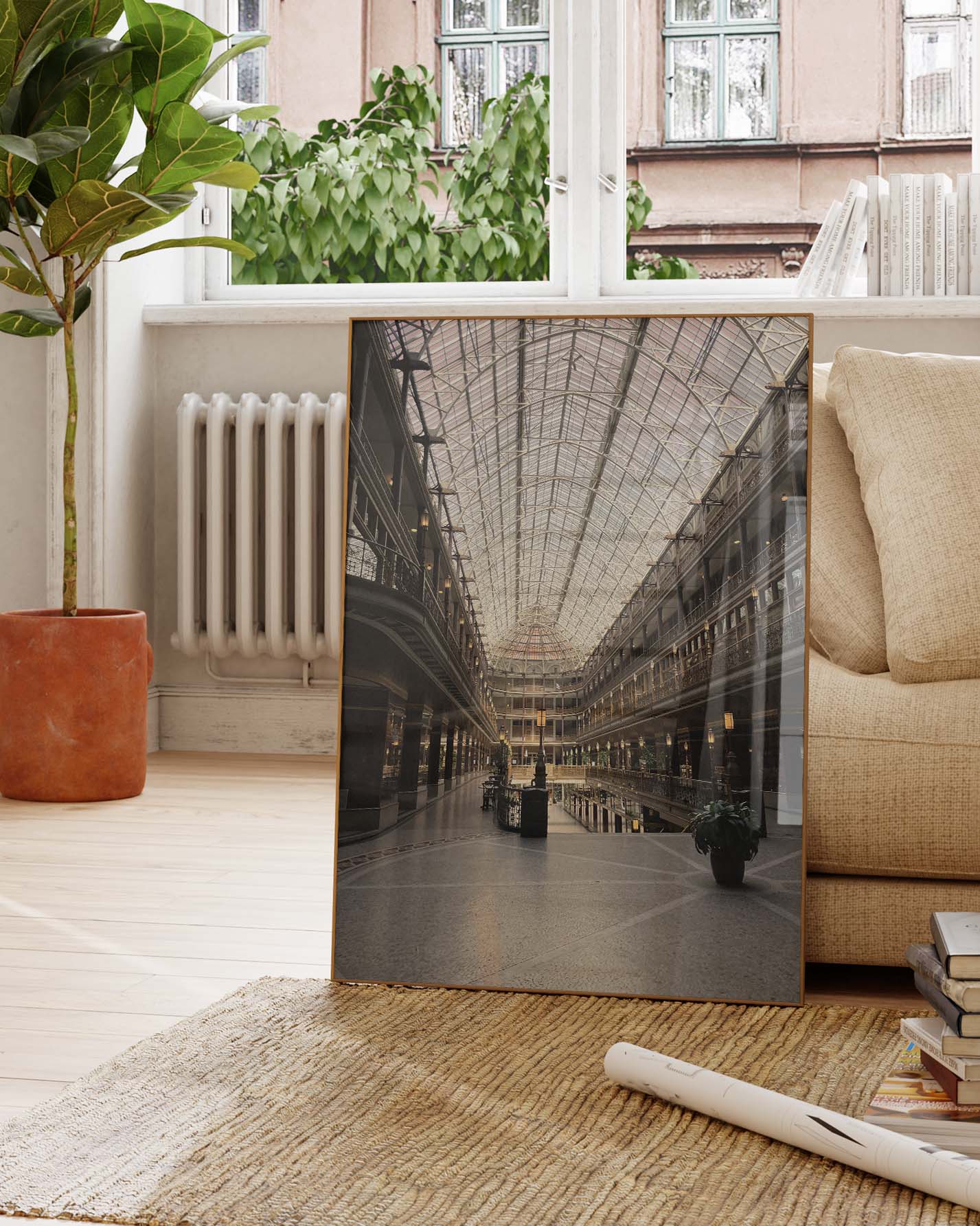 Cleveland Poster – FineArt Wandbild, moderne Kunst & Fine Art Print von Spawnd, handgefertigt & Made in Germany