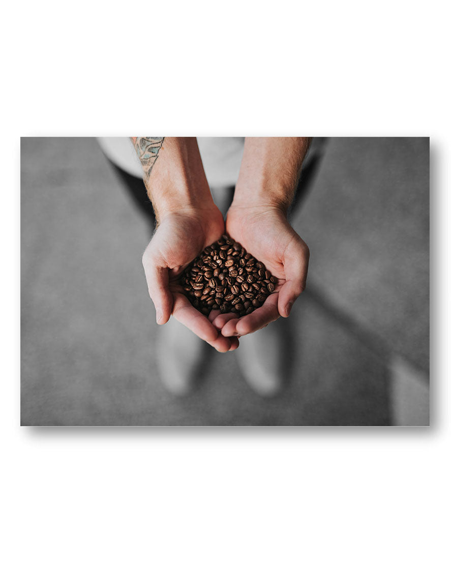 Coffee Time Poster – Print Material Wandbild, moderne Kunst & Fine Art Print von Spawnd, handgefertigt & Made in Germany