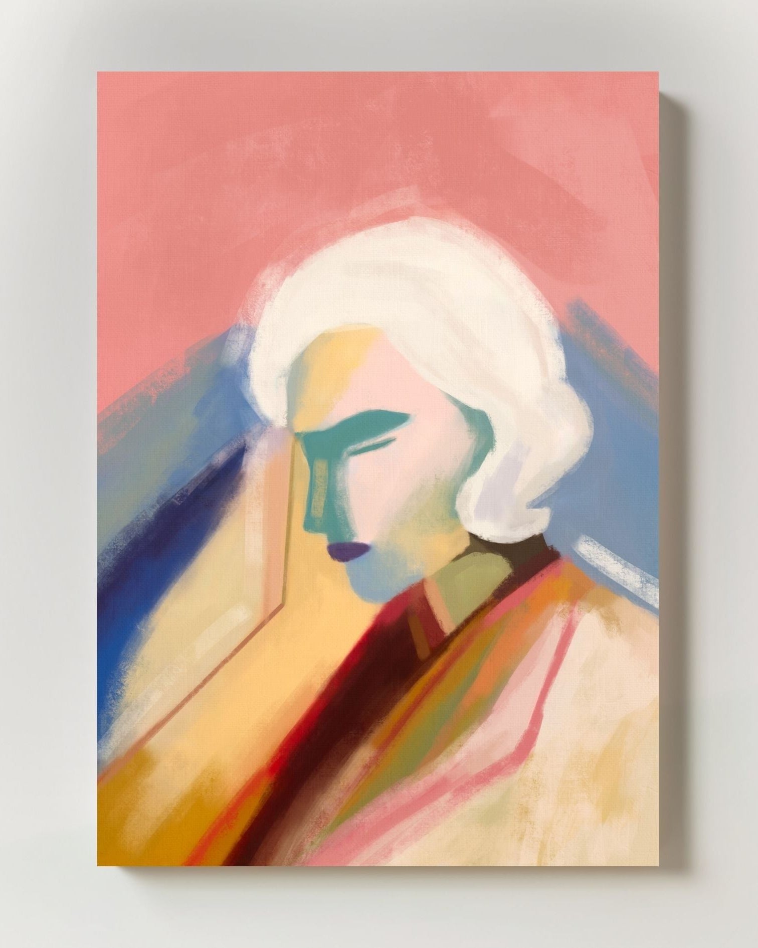 Color keeps me Poster – Print Material Wandbild, moderne Kunst & Fine Art Print von Spawnd, handgefertigt & Made in Germany