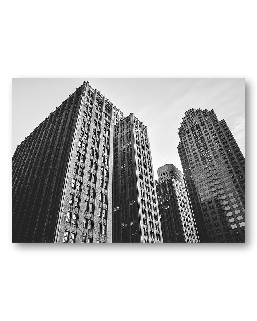 Downtown Poster – Print Material Wandbild, moderne Kunst & Fine Art Print von Spawnd, handgefertigt & Made in Germany