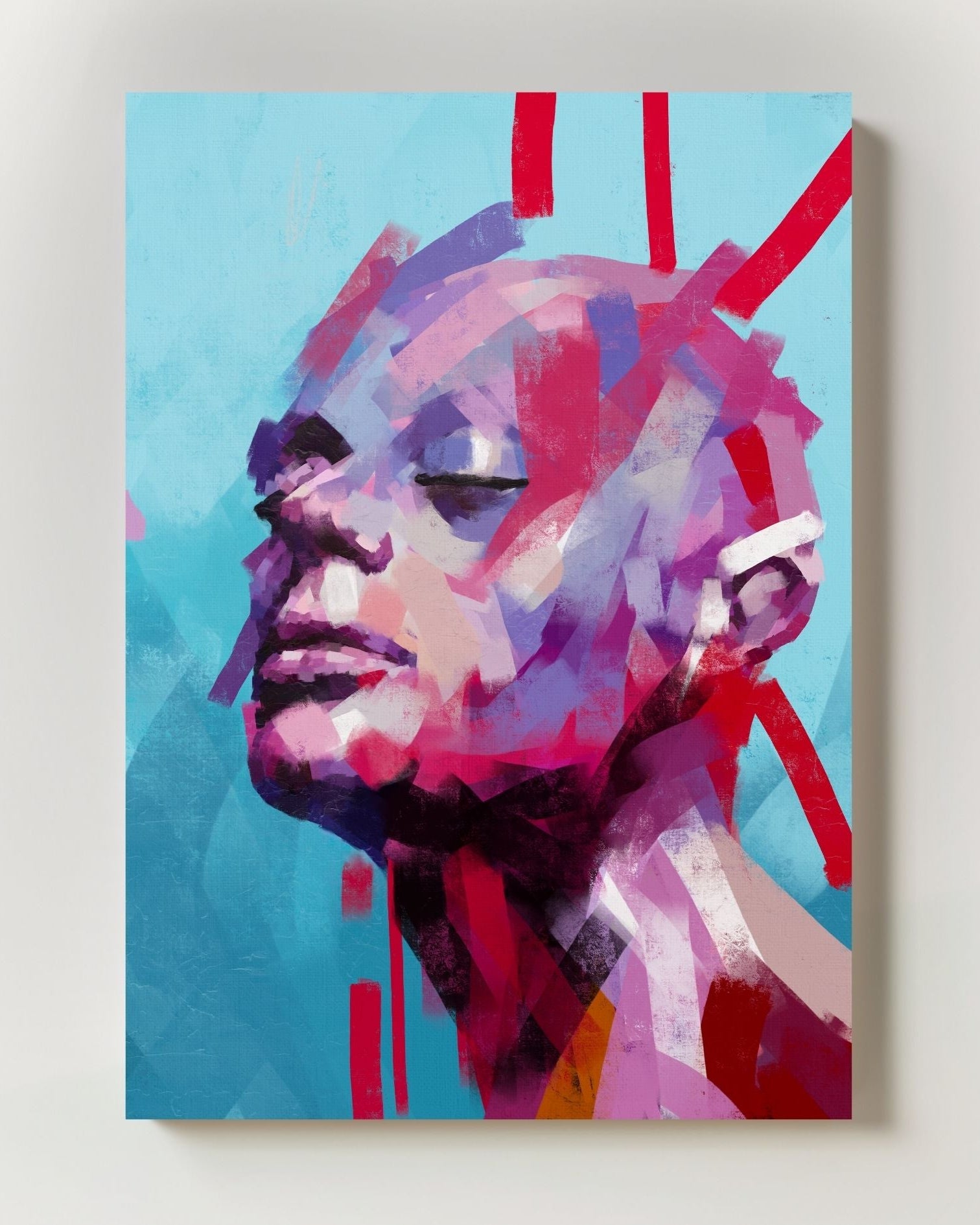 Drowning in Paint Poster – Print Material Wandbild, moderne Kunst & Fine Art Print von Spawnd, handgefertigt & Made in Germany