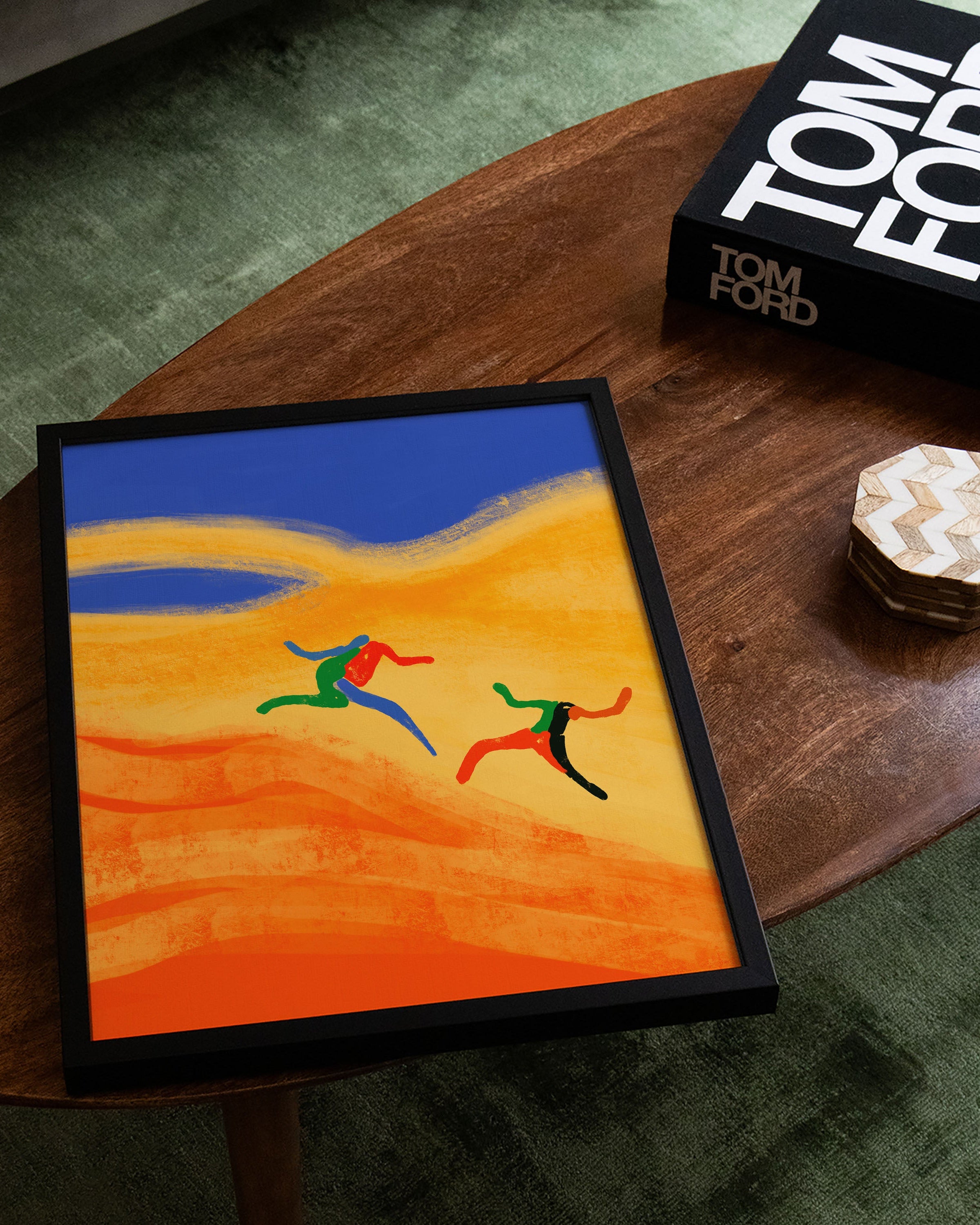 Dune Poster – Print Material Wandbild, moderne Kunst & Fine Art Print von Spawnd, handgefertigt & Made in Germany