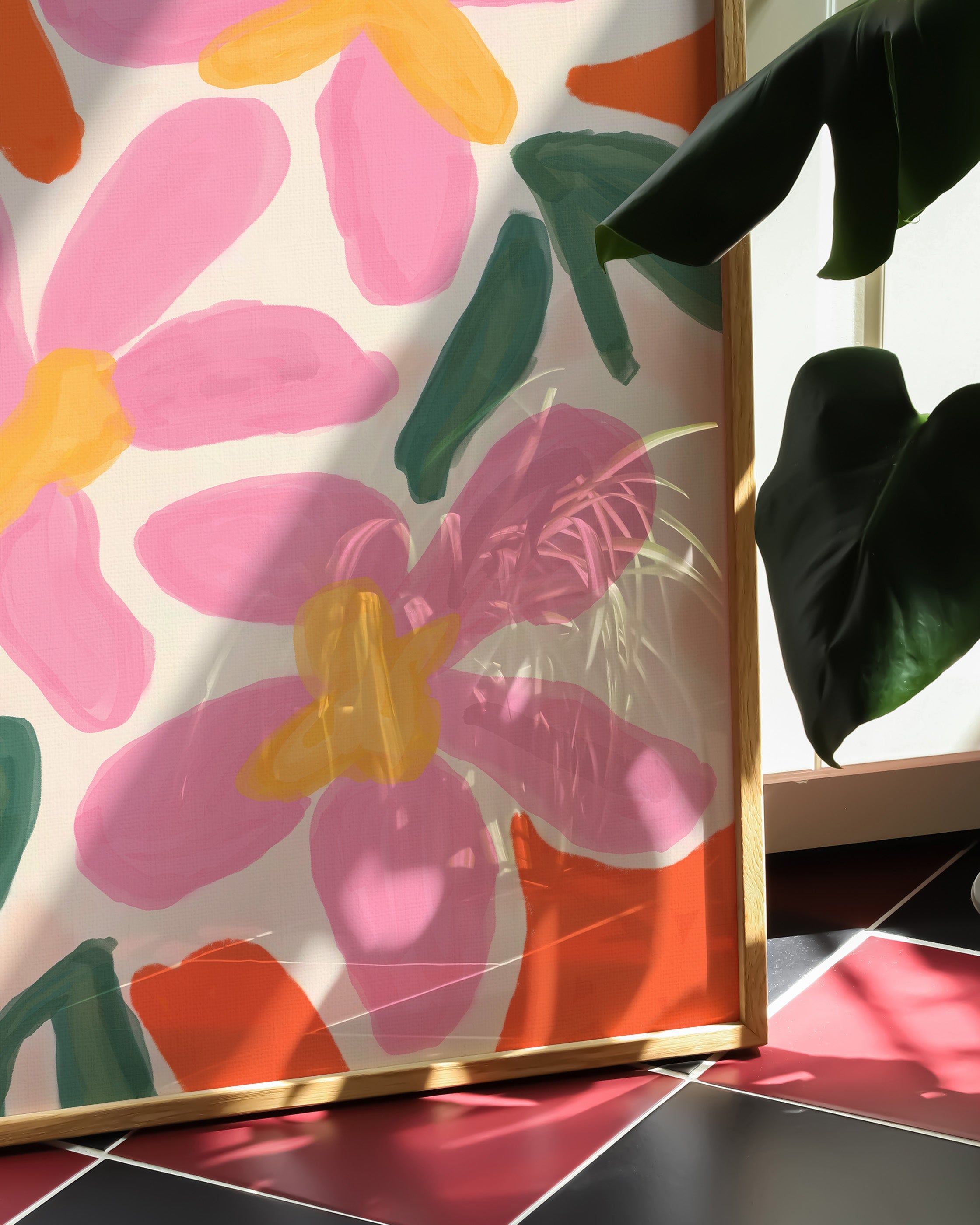 Éclat Fleuri Poster – Print Material Wandbild, moderne Kunst & Fine Art Print von Spawnd, handgefertigt & Made in Germany