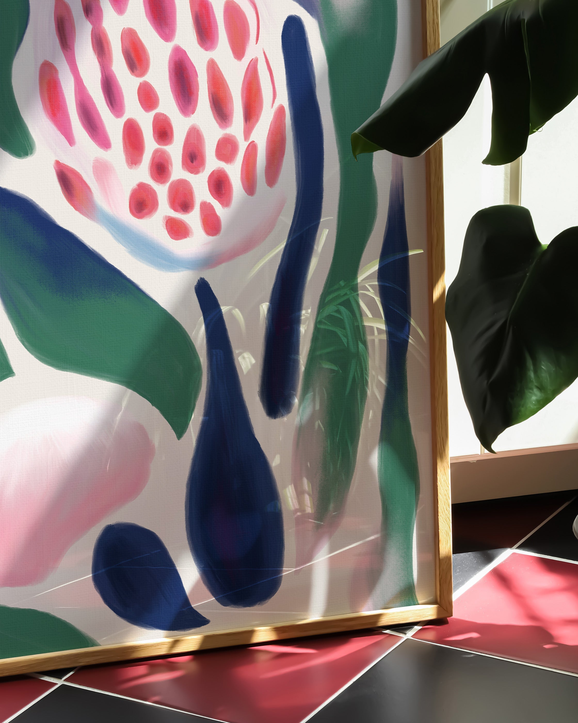 Éclosion Abstraite Poster – Print Material Wandbild, moderne Kunst & Fine Art Print von Spawnd, handgefertigt & Made in Germany