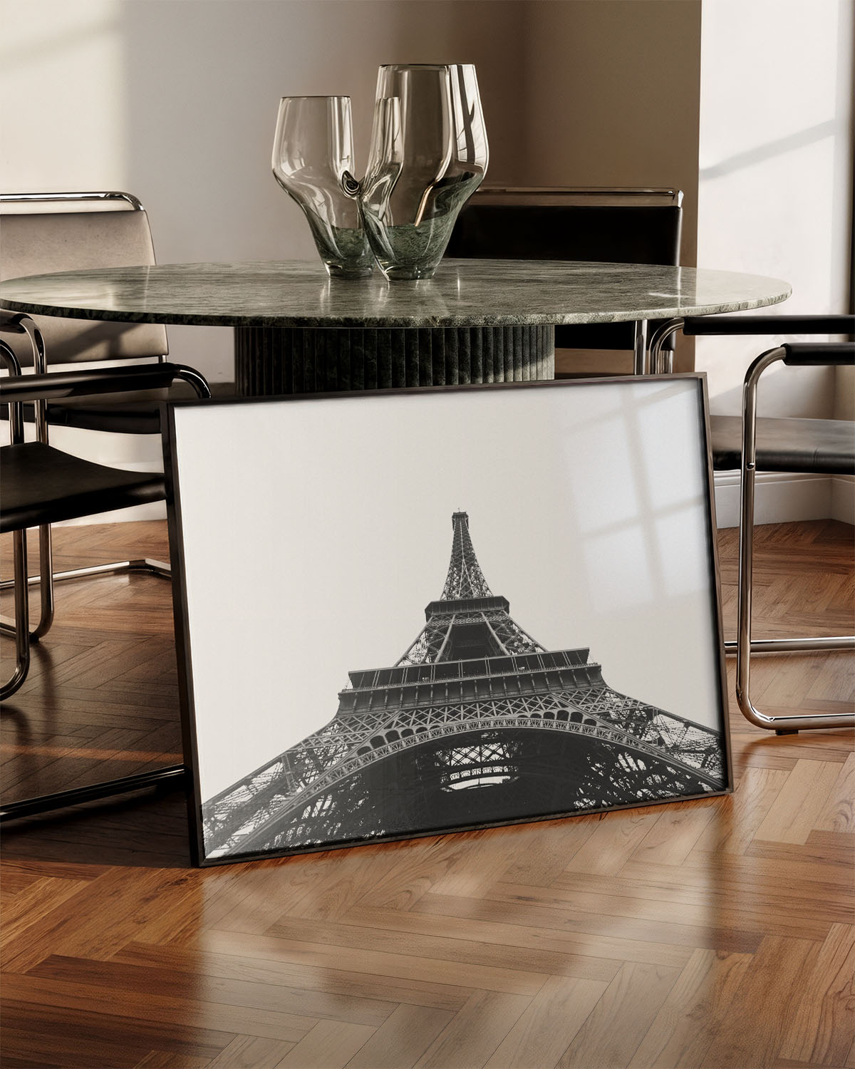 Eifeltower No.1 Poster – Print Material Wandbild, moderne Kunst & Fine Art Print von Spawnd, handgefertigt & Made in Germany