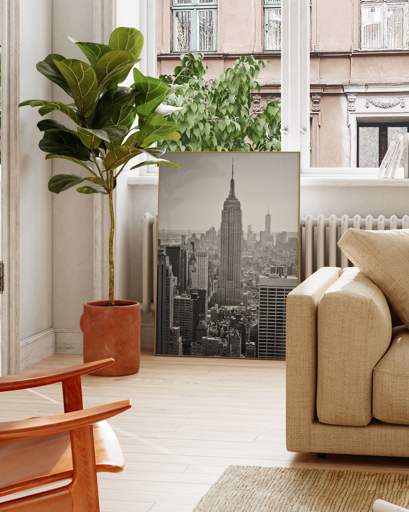 Empire State Building Poster – FineArt Wandbild, moderne Kunst & Fine Art Print von Spawnd, handgefertigt & Made in Germany