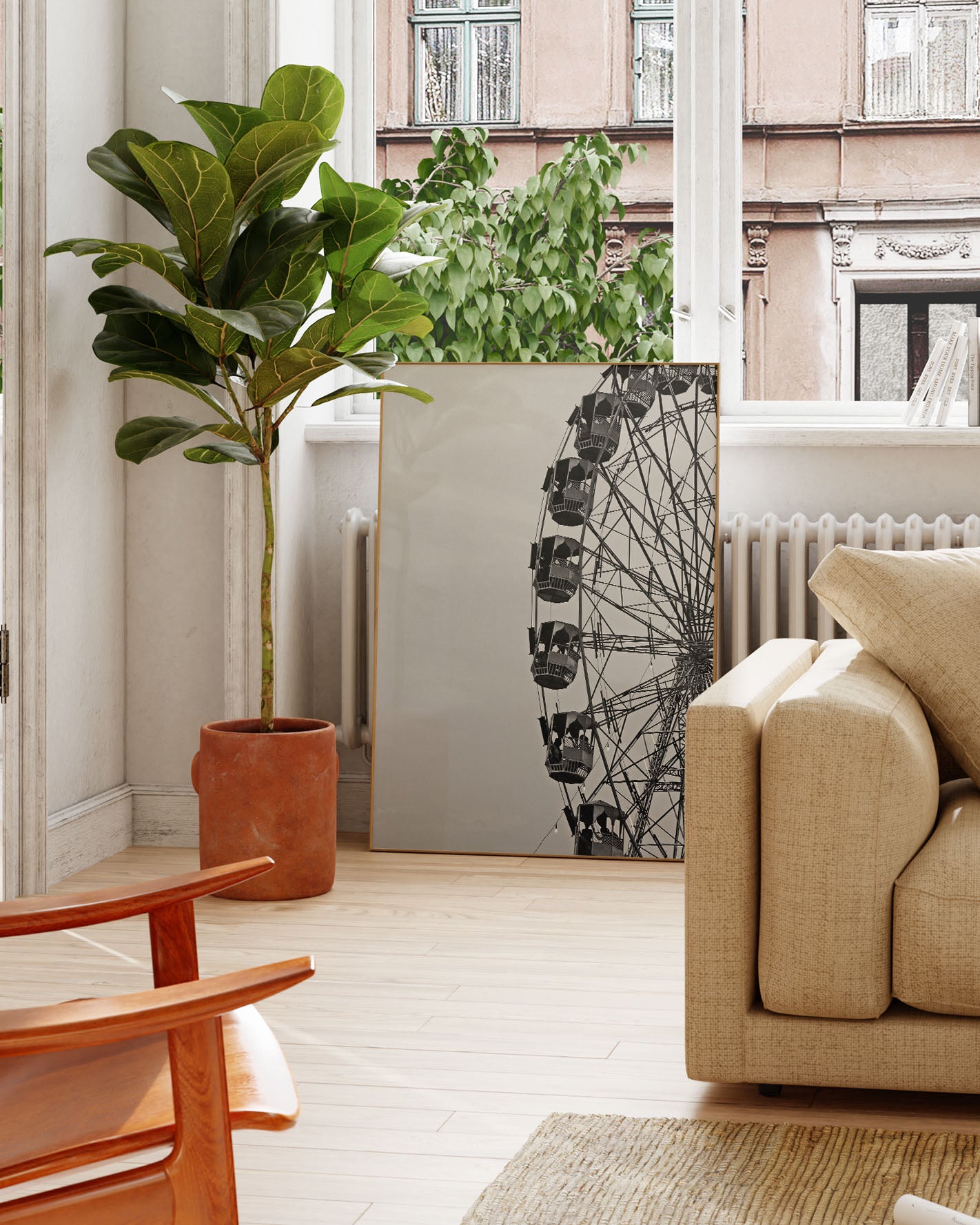 Ferris Wheel Poster – FineArt Wandbild, moderne Kunst & Fine Art Print von Spawnd, handgefertigt & Made in Germany