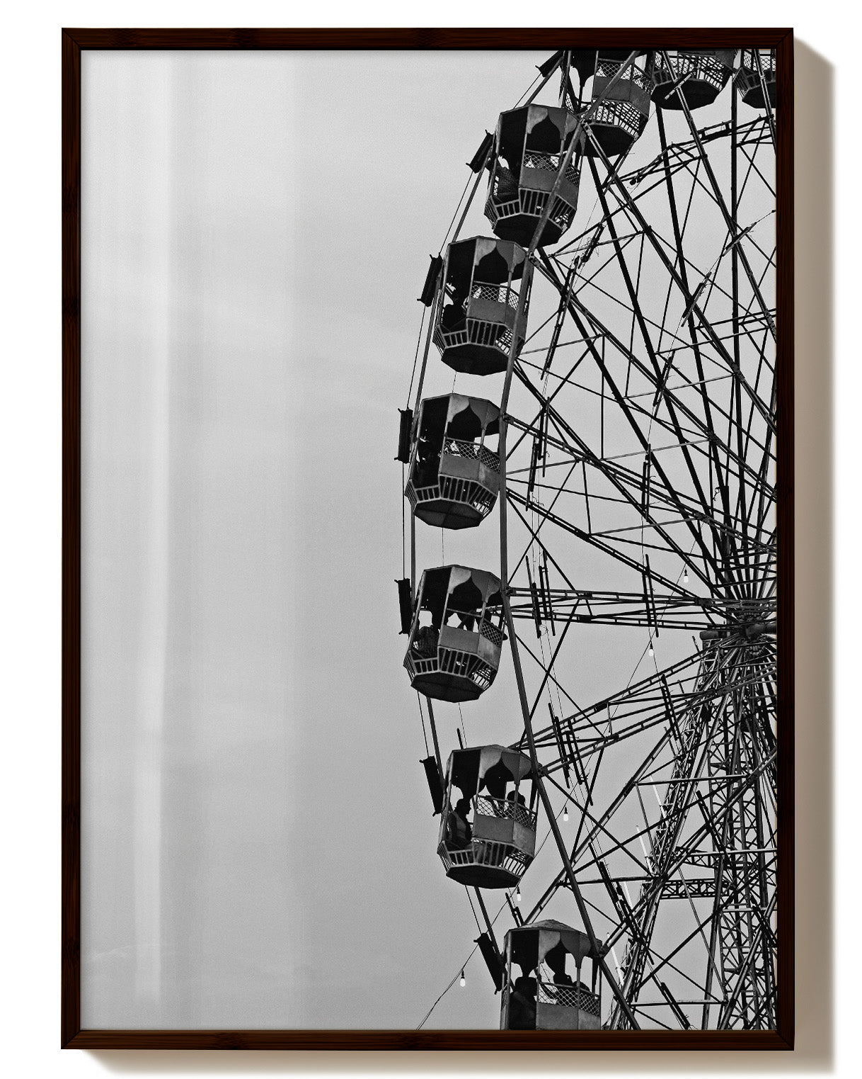 Ferris Wheel Poster – FineArt Wandbild, moderne Kunst & Fine Art Print von Spawnd, handgefertigt & Made in Germany