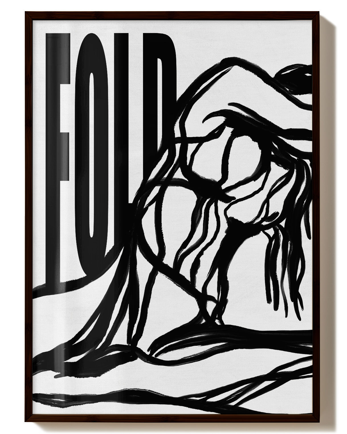 Fold Poster – Print Material Wandbild, moderne Kunst & Fine Art Print von Spawnd, handgefertigt & Made in Germany