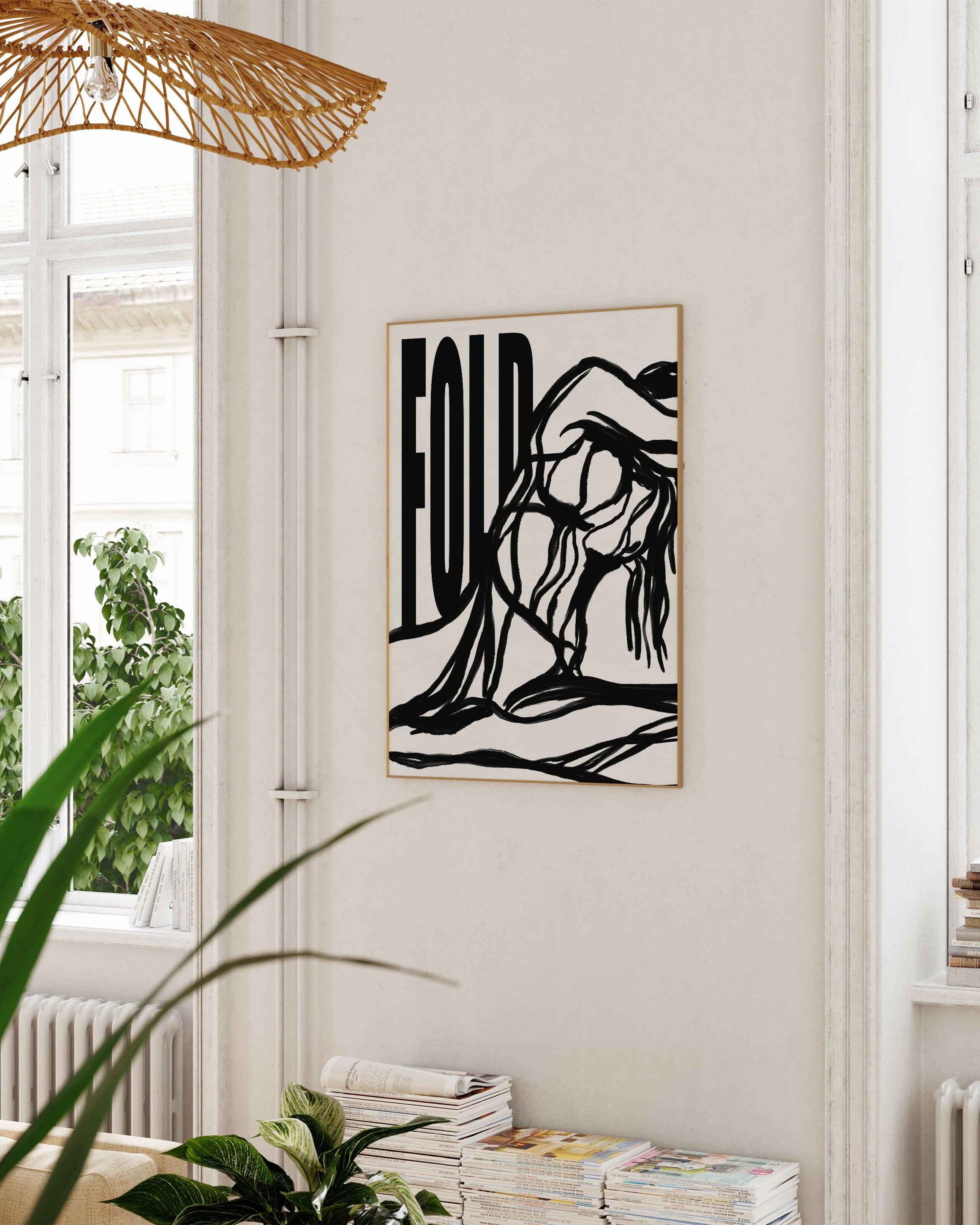 Fold Poster – Print Material Wandbild, moderne Kunst & Fine Art Print von Spawnd, handgefertigt & Made in Germany