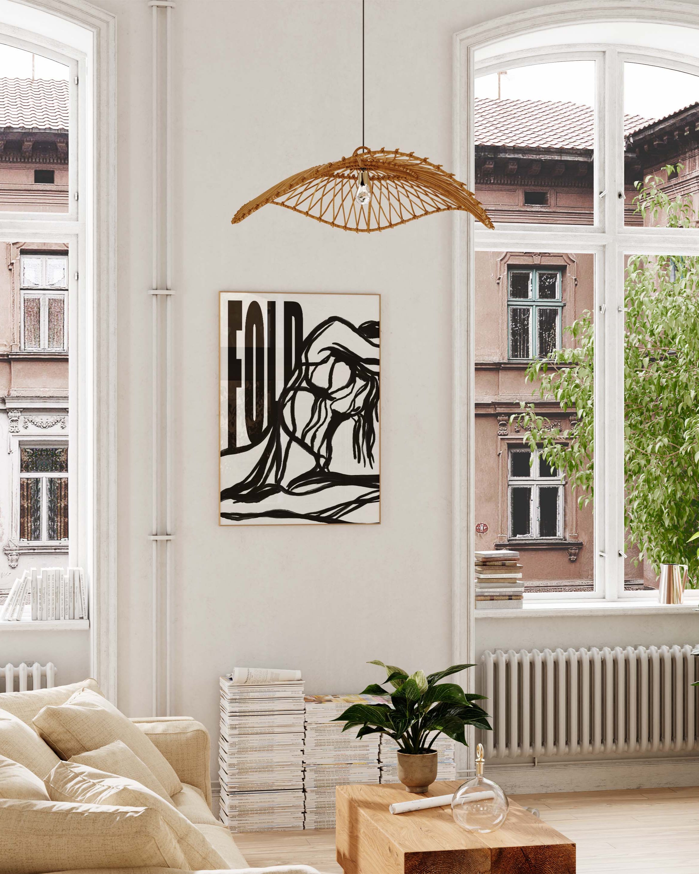 Fold Poster – Print Material Wandbild, moderne Kunst & Fine Art Print von Spawnd, handgefertigt & Made in Germany