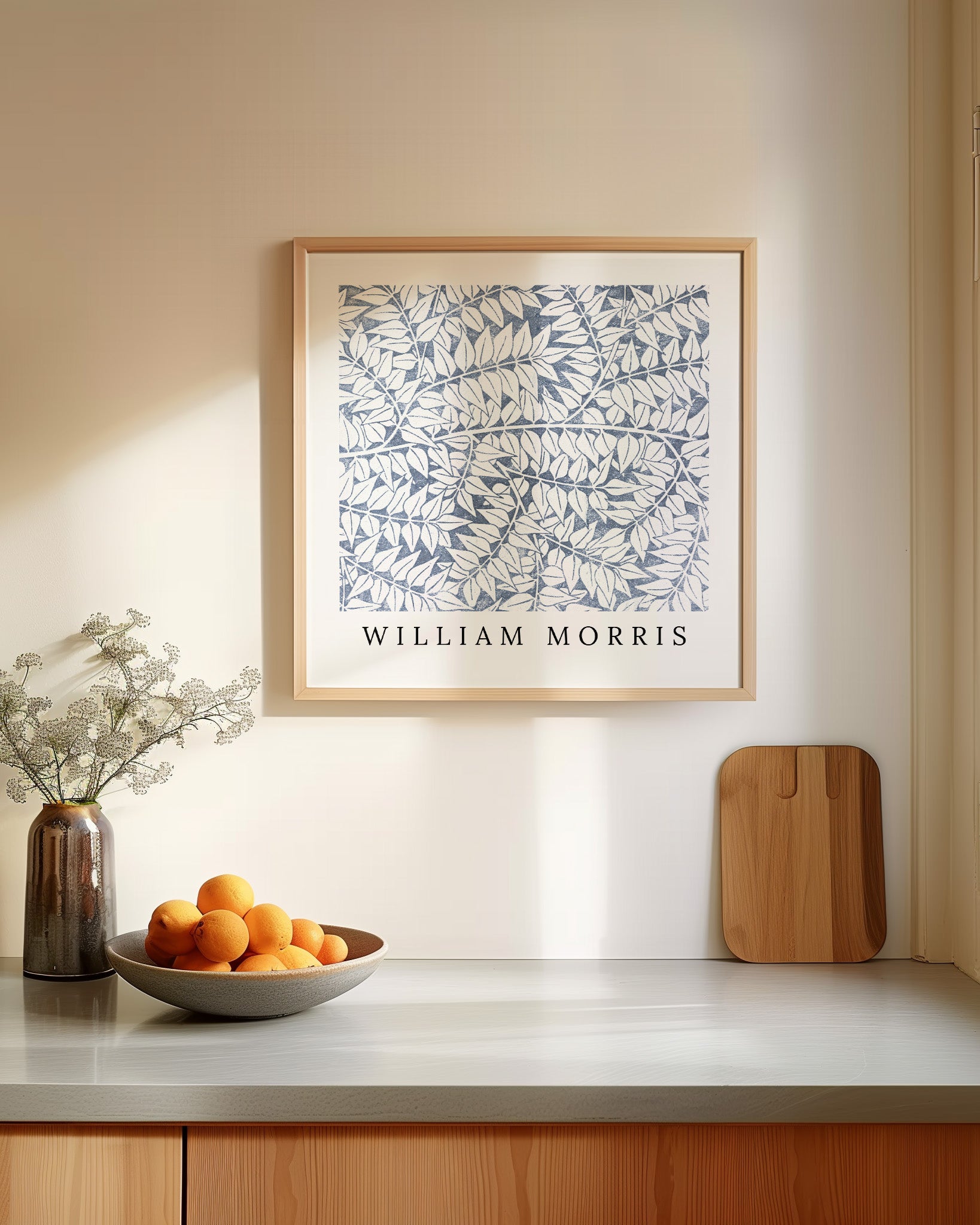 Frosted Ferns Poster – Print Material Wandbild, moderne Kunst & Fine Art Print von Spawnd, handgefertigt & Made in Germany