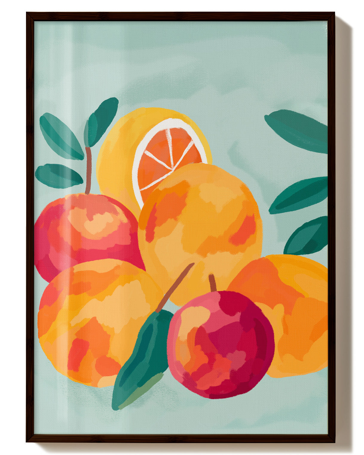 Fruit Smash Poster – Print Material Wandbild, moderne Kunst & Fine Art Print von Spawnd, handgefertigt & Made in Germany