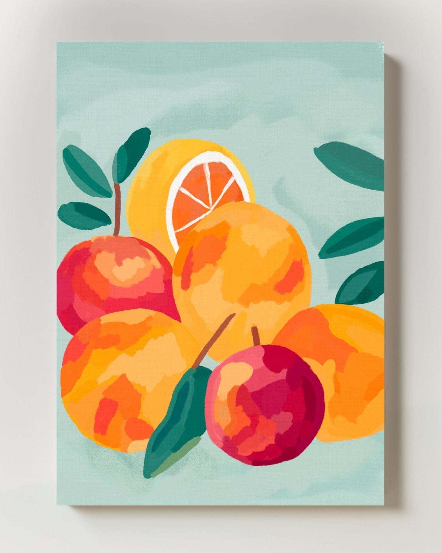 Fruit Smash Poster – Print Material Wandbild, moderne Kunst & Fine Art Print von Spawnd, handgefertigt & Made in Germany